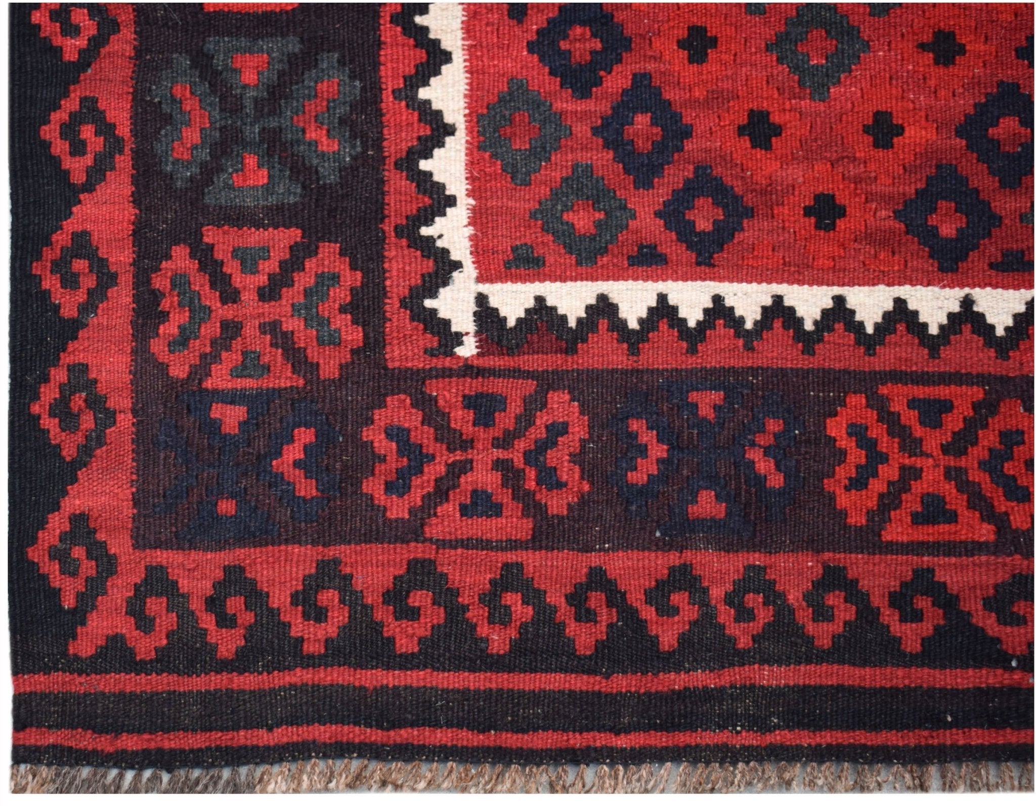 Handmade Afghan Maimana Kilim | 200 x 103 cm | 6'7" x 3'4" - Najaf Rugs & Textile