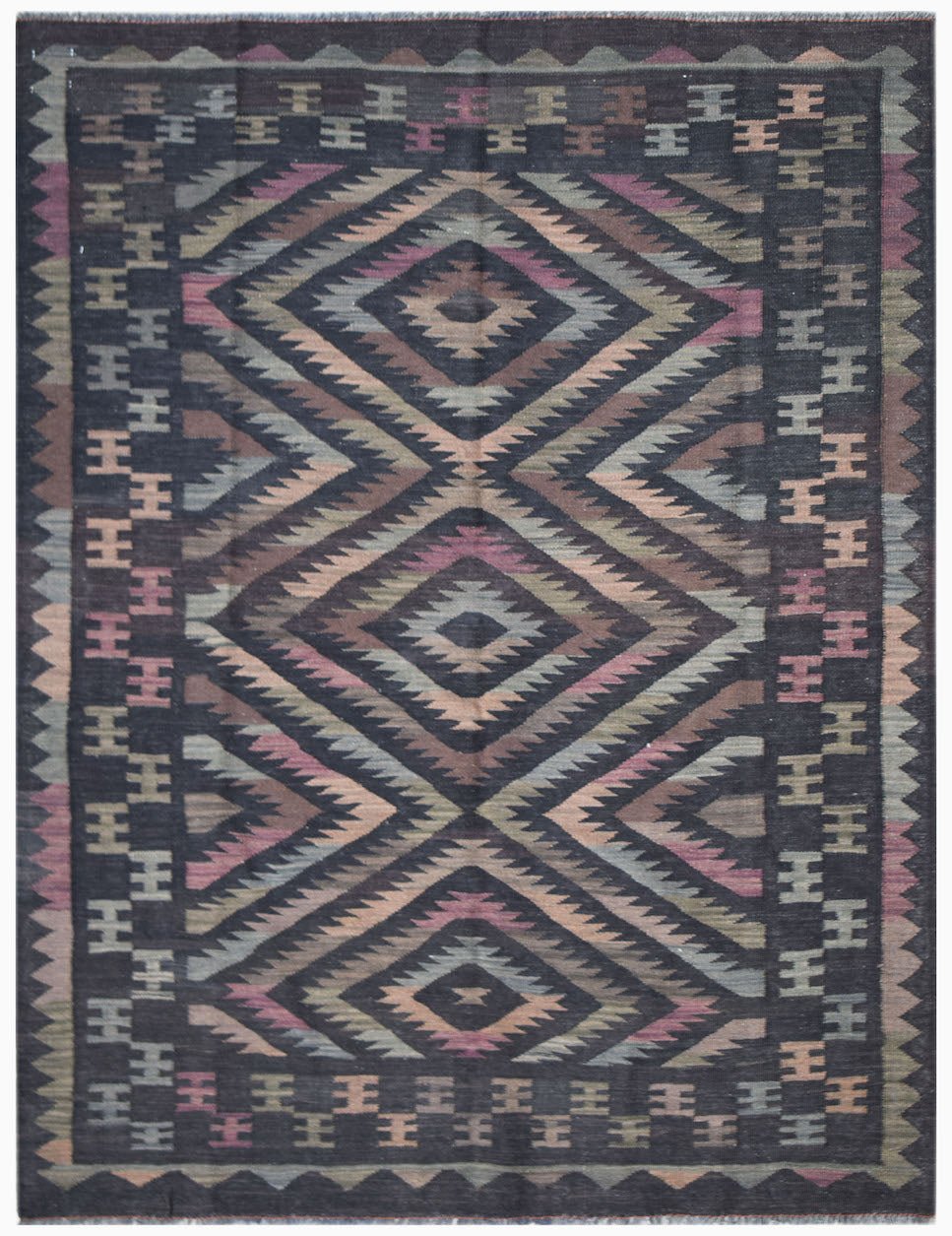 Handmade Afghan Maimana Kilim | 200 x 154 cm | 6'7" x 5'1" - Najaf Rugs & Textile