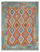 Handmade Afghan Maimana Kilim | 200 x 157 cm | 6'7" x 5'2" - Najaf Rugs & Textile