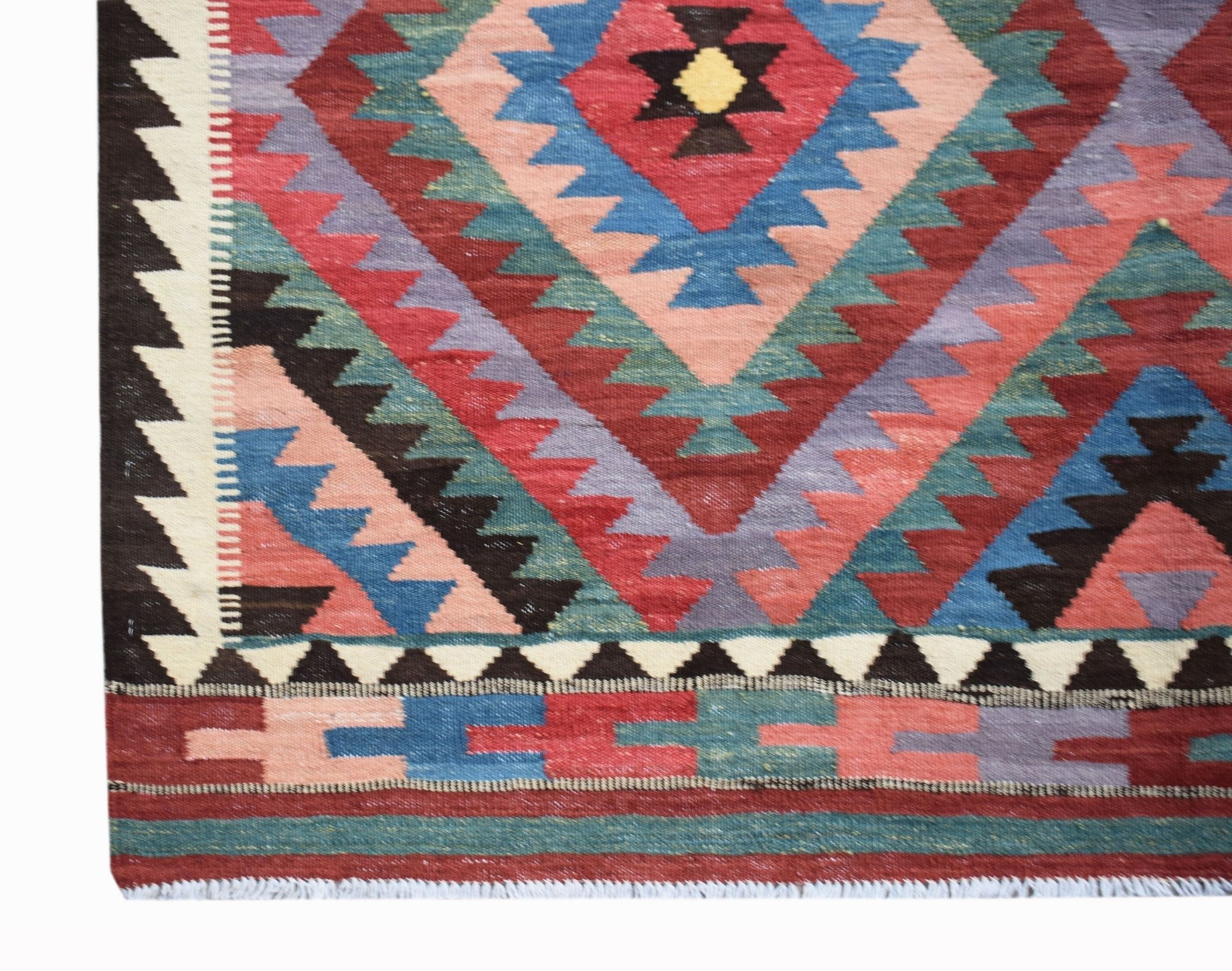 Handmade Afghan Maimana Kilim | 202 x 152 cm | 6'7" x 5' - Najaf Rugs & Textile