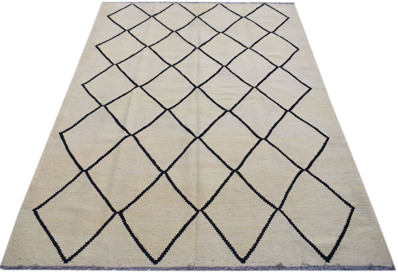 Handmade Afghan Maimana Kilim | 203 x 151 cm | 6'8" x 5' - Najaf Rugs & Textile