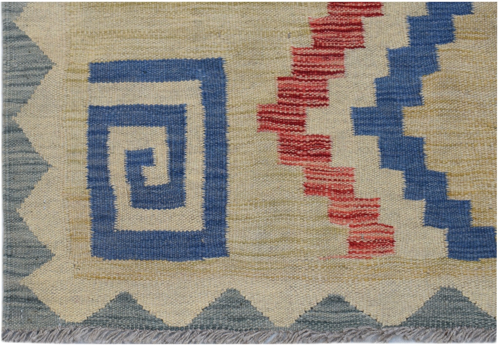 Handmade Afghan Maimana Kilim | 222 x 166 cm | 6'4" x 5'6" - Najaf Rugs & Textile