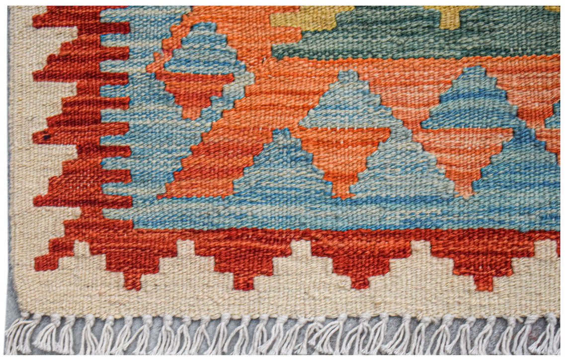 Handmade Afghan Maimana Kilim | 232 x 174 cm | 7'7" x 5'9" - Najaf Rugs & Textile