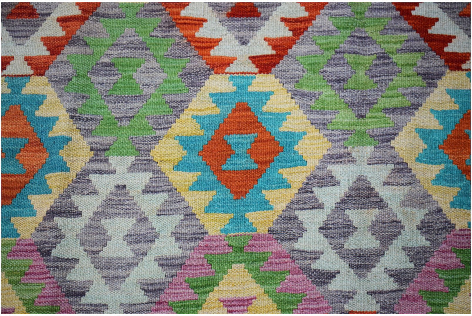 Handmade Afghan Maimana Kilim | 233 x 175 cm | 7'8" x 5'9" - Najaf Rugs & Textile