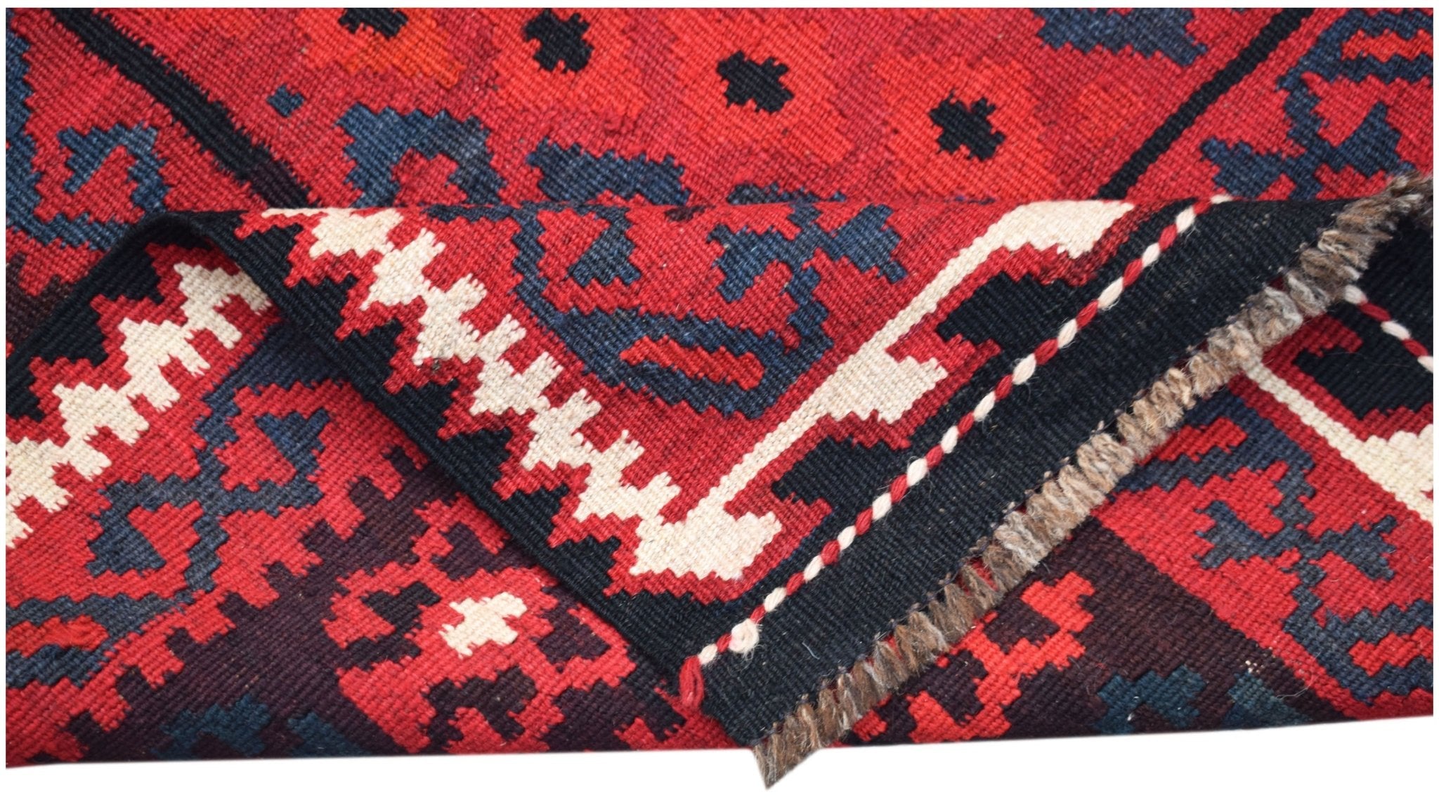 Handmade Afghan Maimana Kilim | 236 x 102 cm | 7'9" x 3'3" - Najaf Rugs & Textile