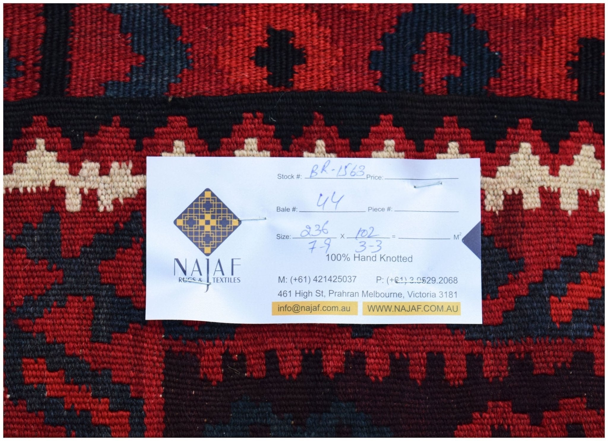 Handmade Afghan Maimana Kilim | 236 x 102 cm | 7'9" x 3'3" - Najaf Rugs & Textile