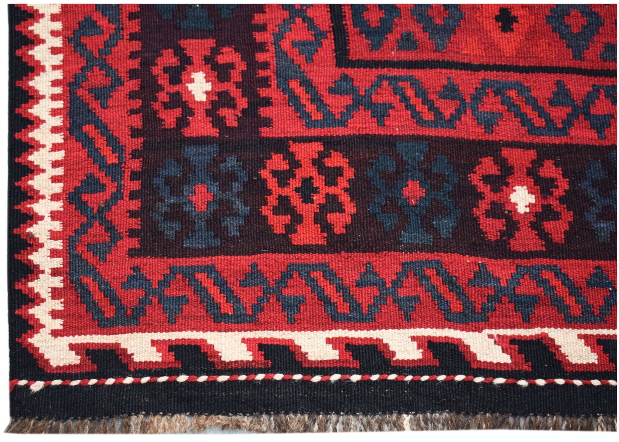 Handmade Afghan Maimana Kilim | 236 x 102 cm | 7'9" x 3'3" - Najaf Rugs & Textile