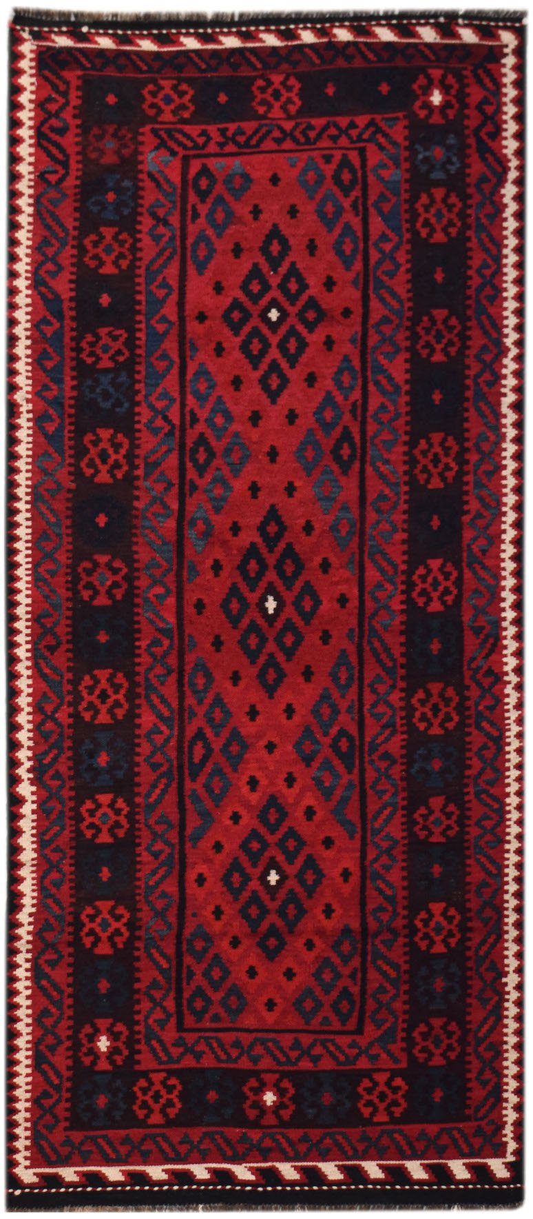 Handmade Afghan Maimana Kilim | 236 x 102 cm | 7'9" x 3'3" - Najaf Rugs & Textile