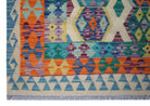 Handmade Afghan Maimana Kilim | 236 x 184 cm | 7'9" x 6' - Najaf Rugs & Textile