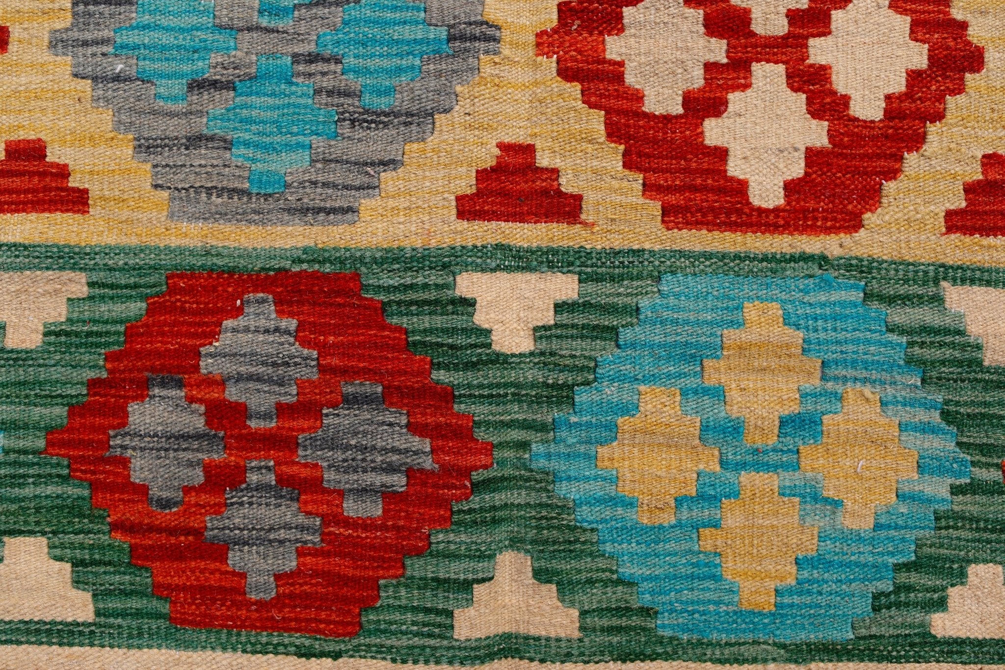 Handmade Afghan Maimana Kilim | 237 x 180 cm | 7'10" x 5'11" - Najaf Rugs & Textile