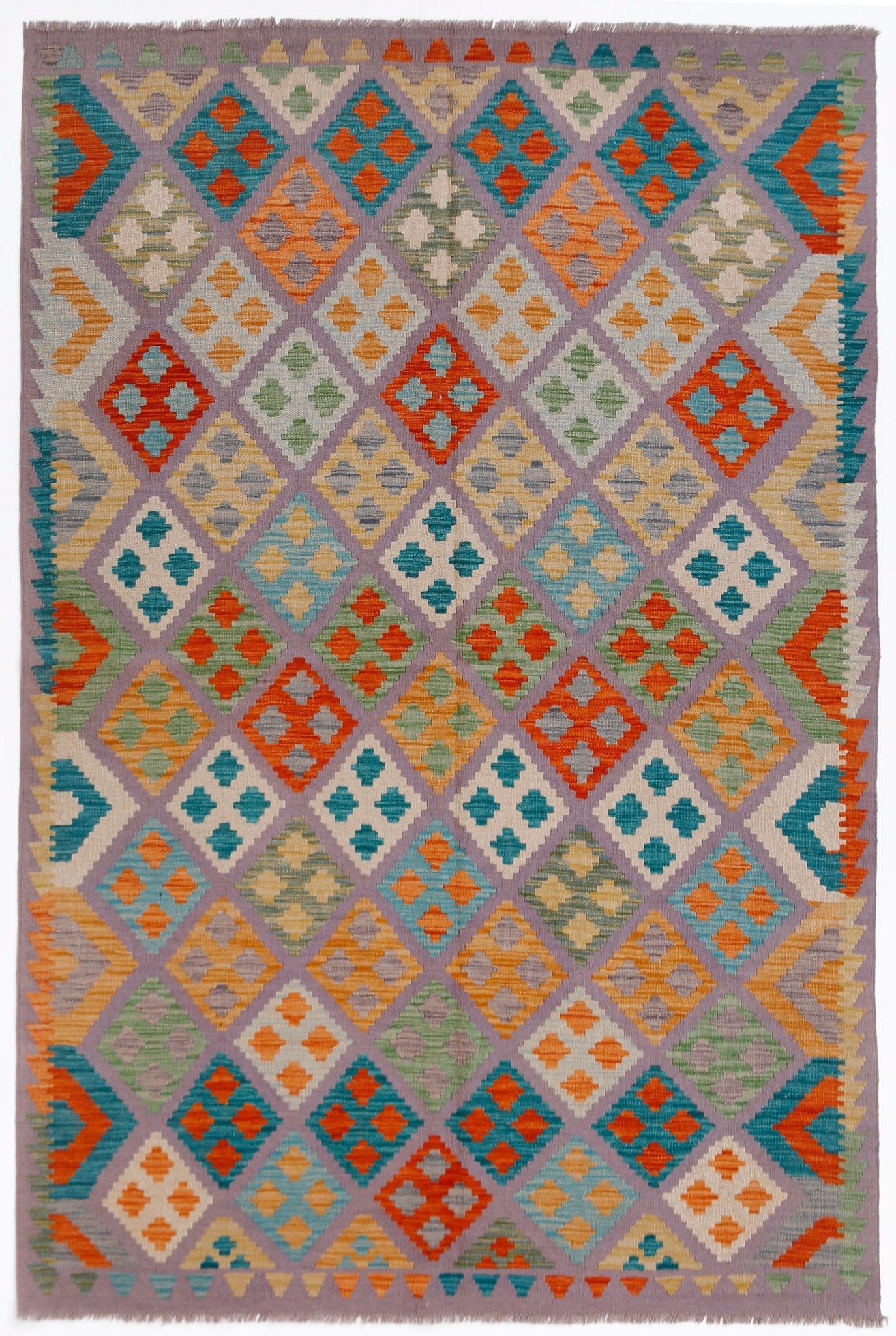 Handmade Afghan Maimana Kilim | 239 x 170 cm | 7'10" x 5'7" - Najaf Rugs & Textile