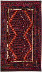 Handmade Afghan Maimana Kilim | 241 x 139 cm | 7'11" x 4'7" - Najaf Rugs & Textile