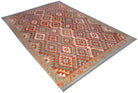 Handmade Afghan Maimana Kilim | 242 x 168 cm | 8' x 5'6" - Najaf Rugs & Textile