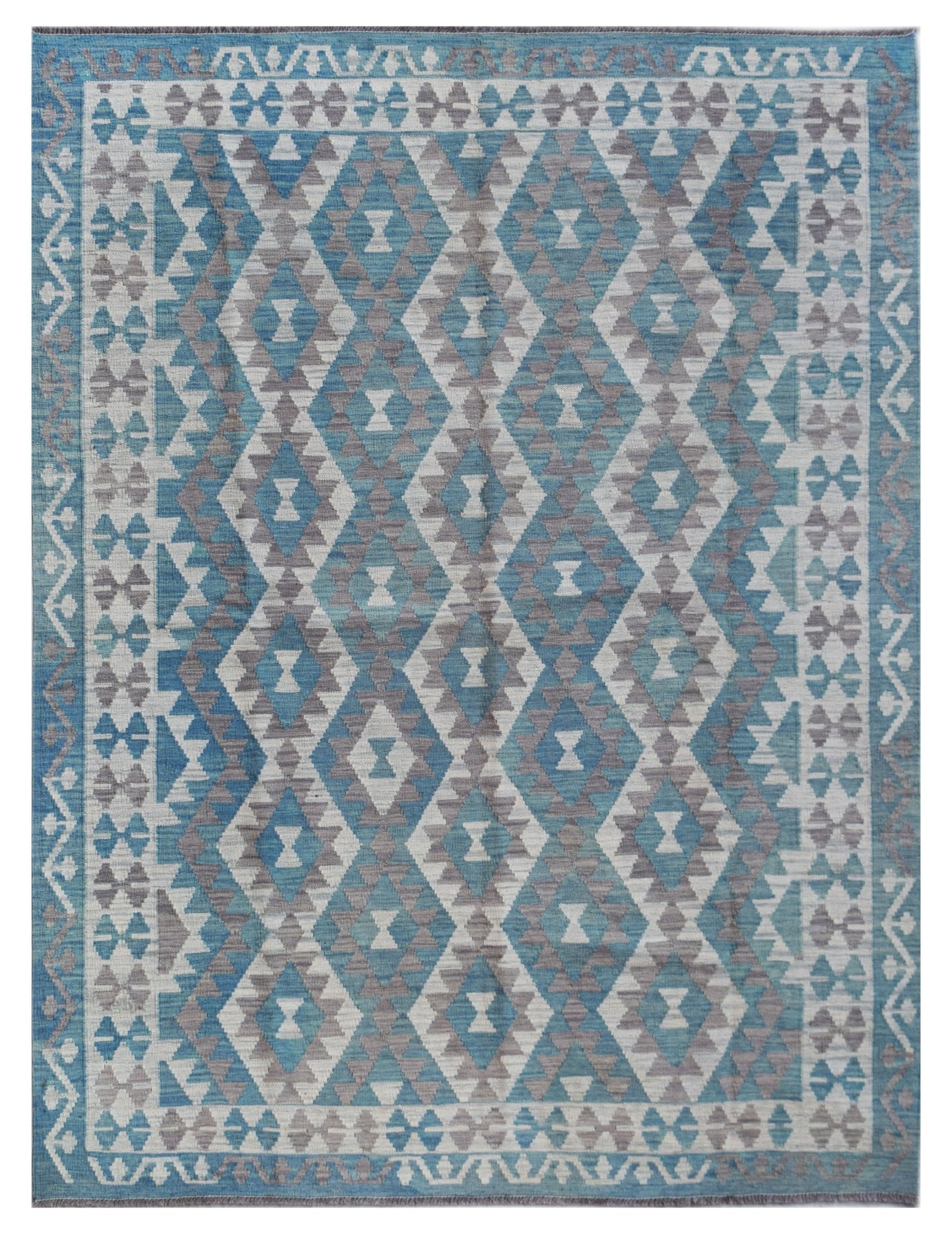 Handmade Afghan Maimana Kilim | 245 x 179 cm | 8'1" x 5'11" - Najaf Rugs & Textile