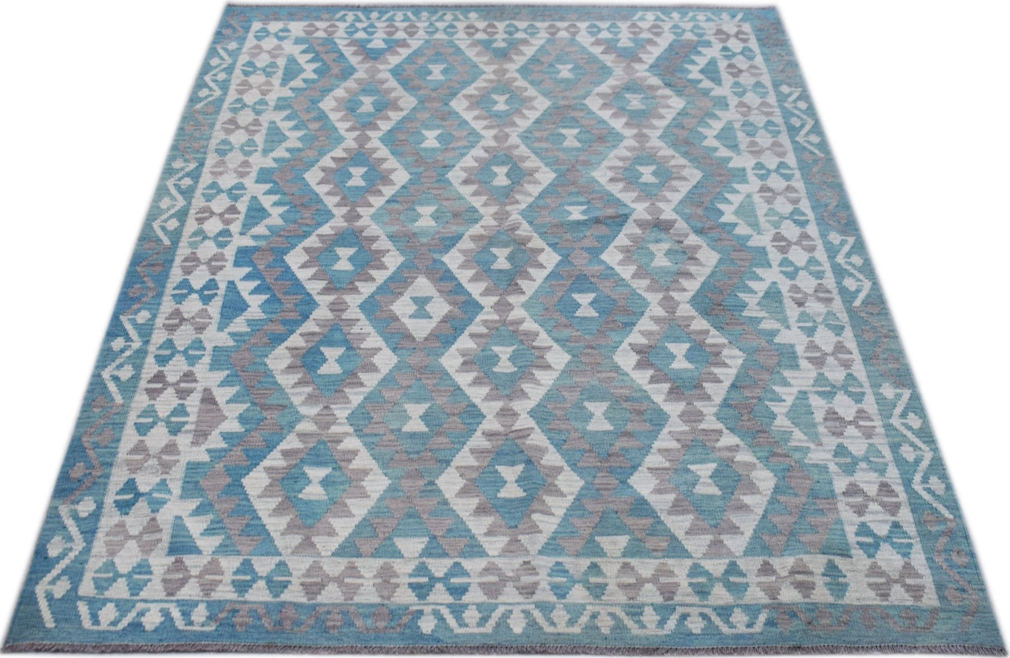 Handmade Afghan Maimana Kilim | 245 x 179 cm | 8'1" x 5'11" - Najaf Rugs & Textile