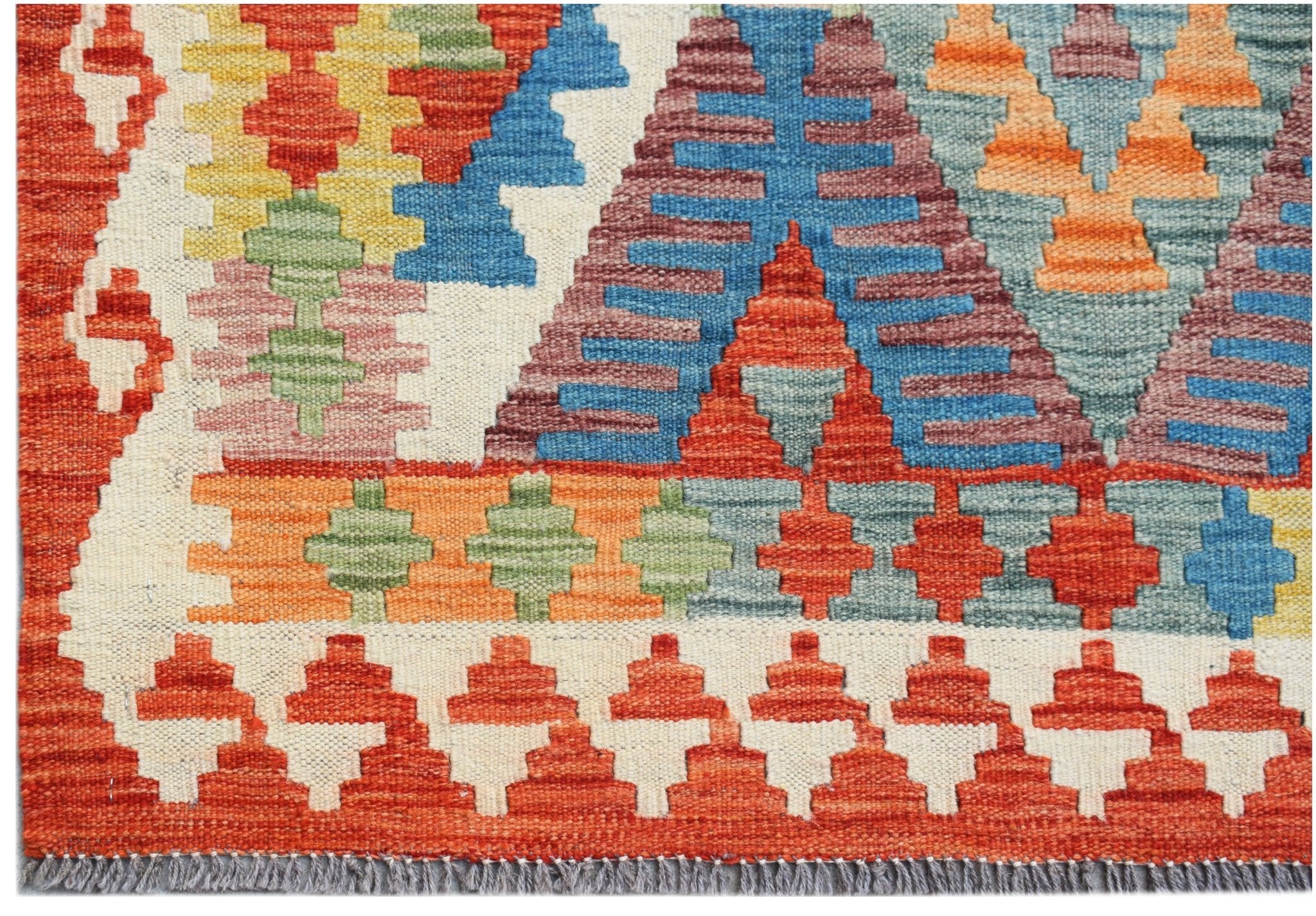 Handmade Afghan Maimana Kilim | 248 x 175 cm | 8'2" x 5'7" - Najaf Rugs & Textile