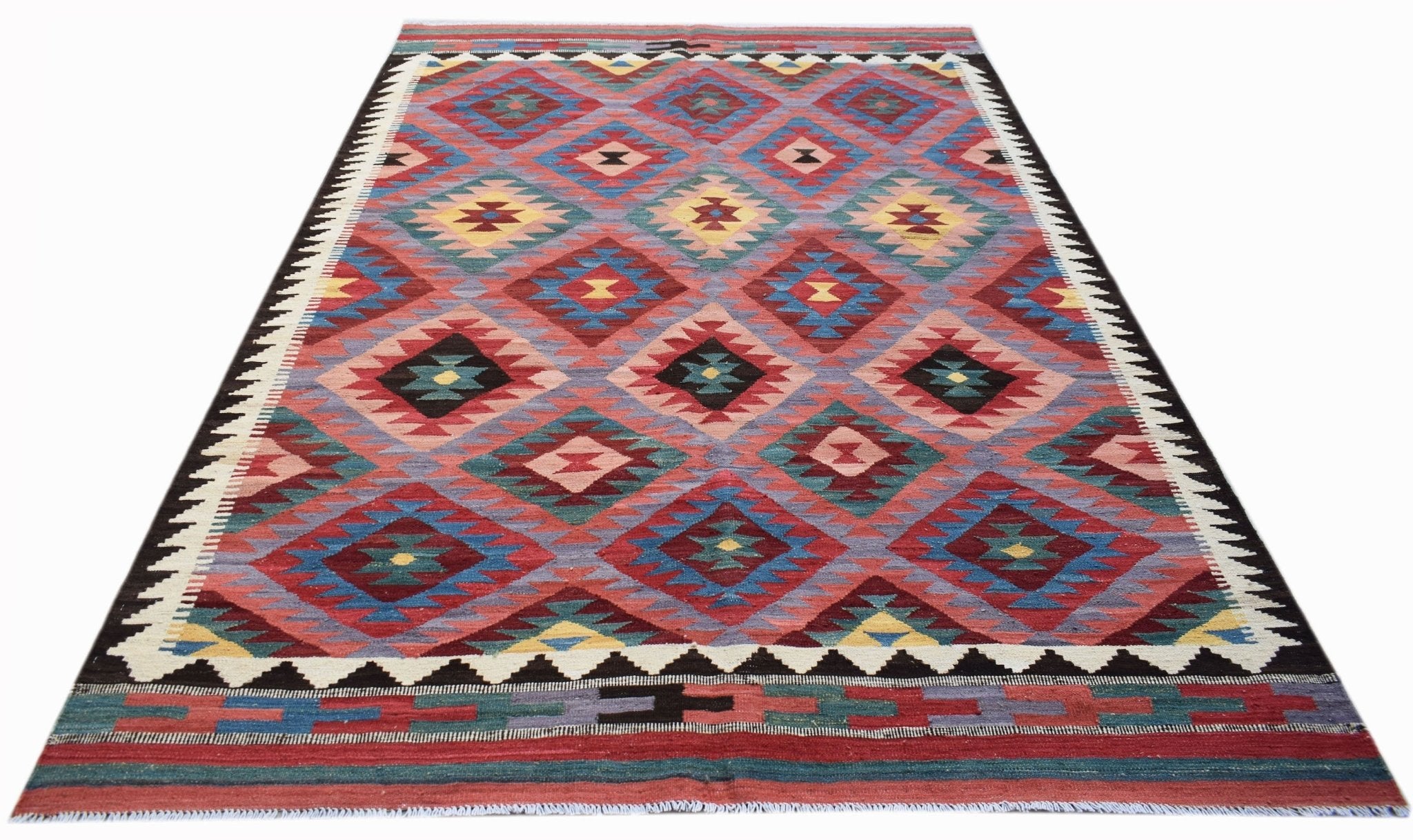 Handmade Afghan Maimana Kilim | 250 x 179 cm | 8'3" x 5'11" - Najaf Rugs & Textile