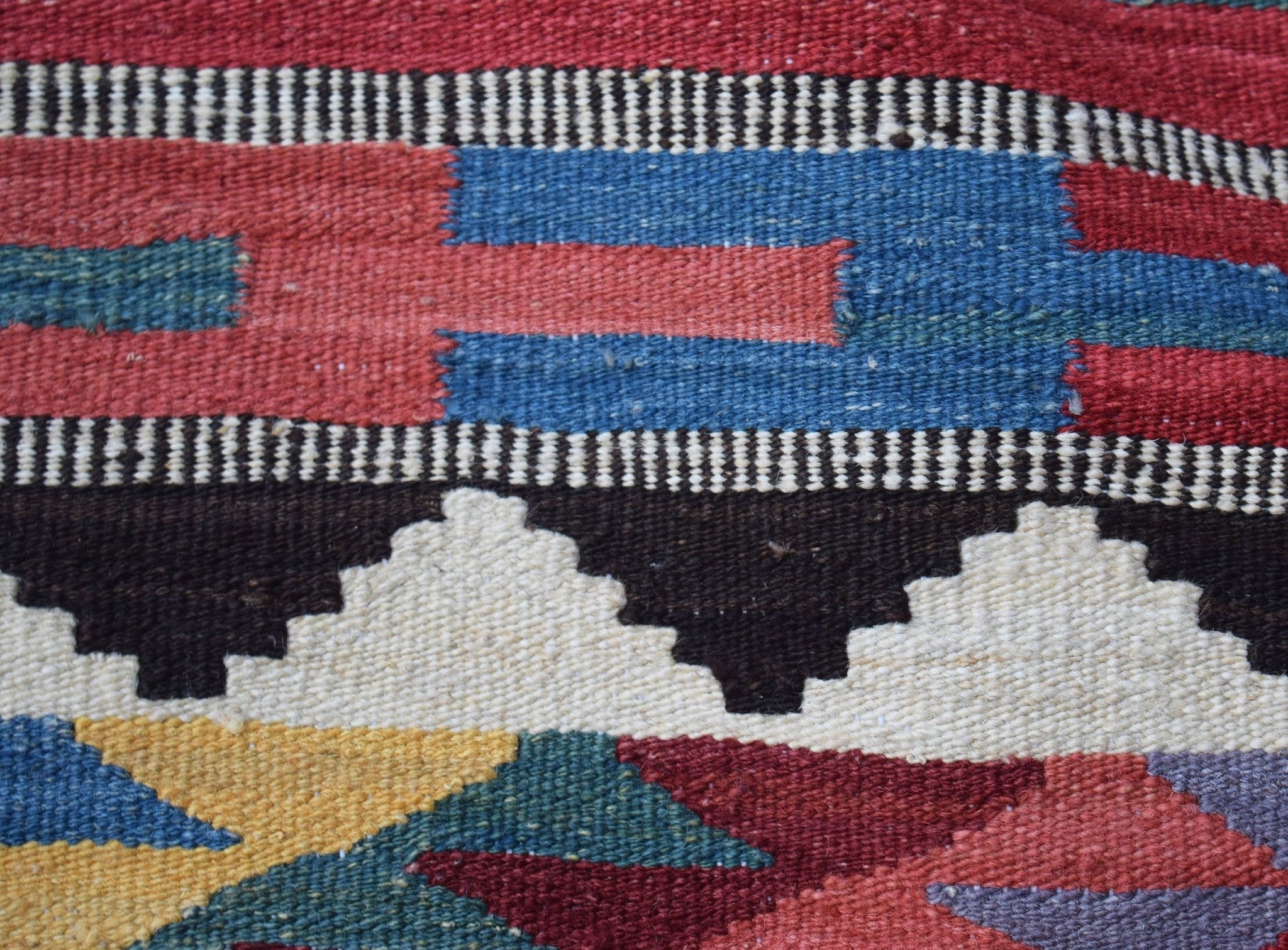 Handmade Afghan Maimana Kilim | 250 x 179 cm | 8'3" x 5'11" - Najaf Rugs & Textile