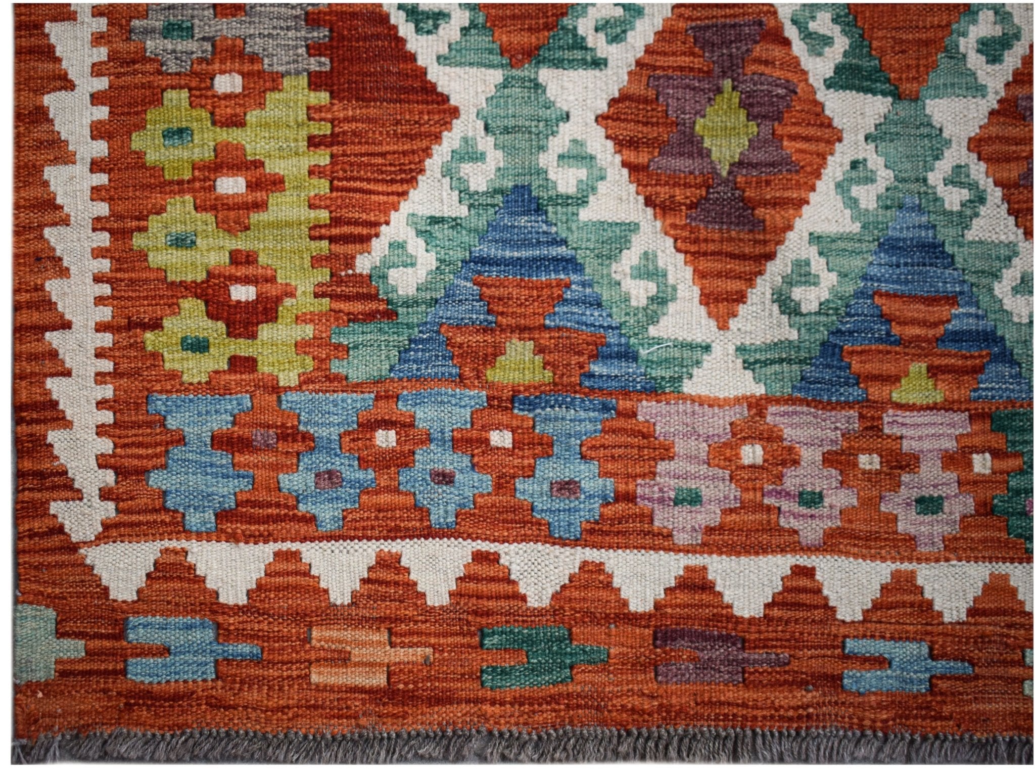 Handmade Afghan Maimana Kilim | 260 x 180 cm | 8'7" x 5'11" - Najaf Rugs & Textile