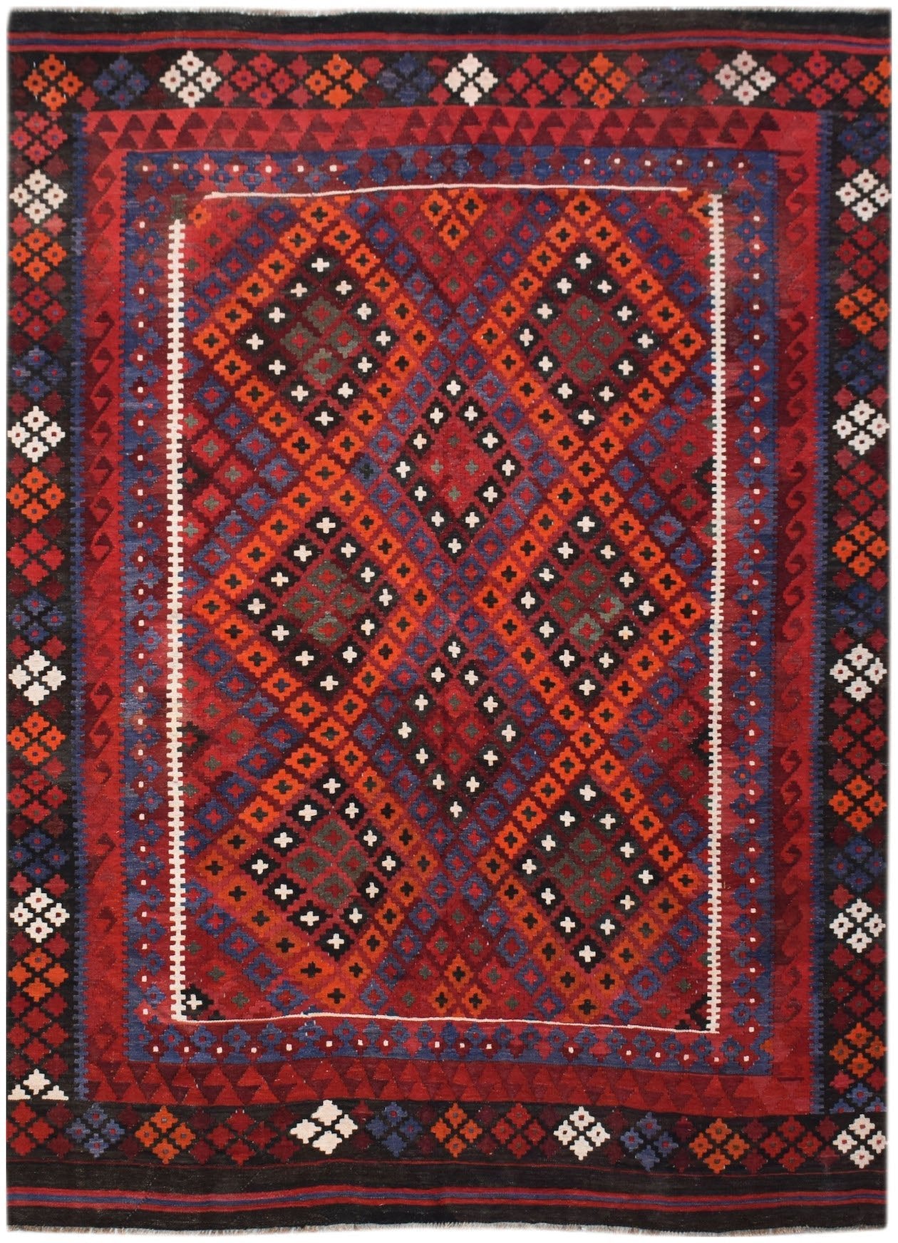 Handmade Afghan Maimana Kilim | 275 x 205 cm | 9' x 6'9" - Najaf Rugs & Textile