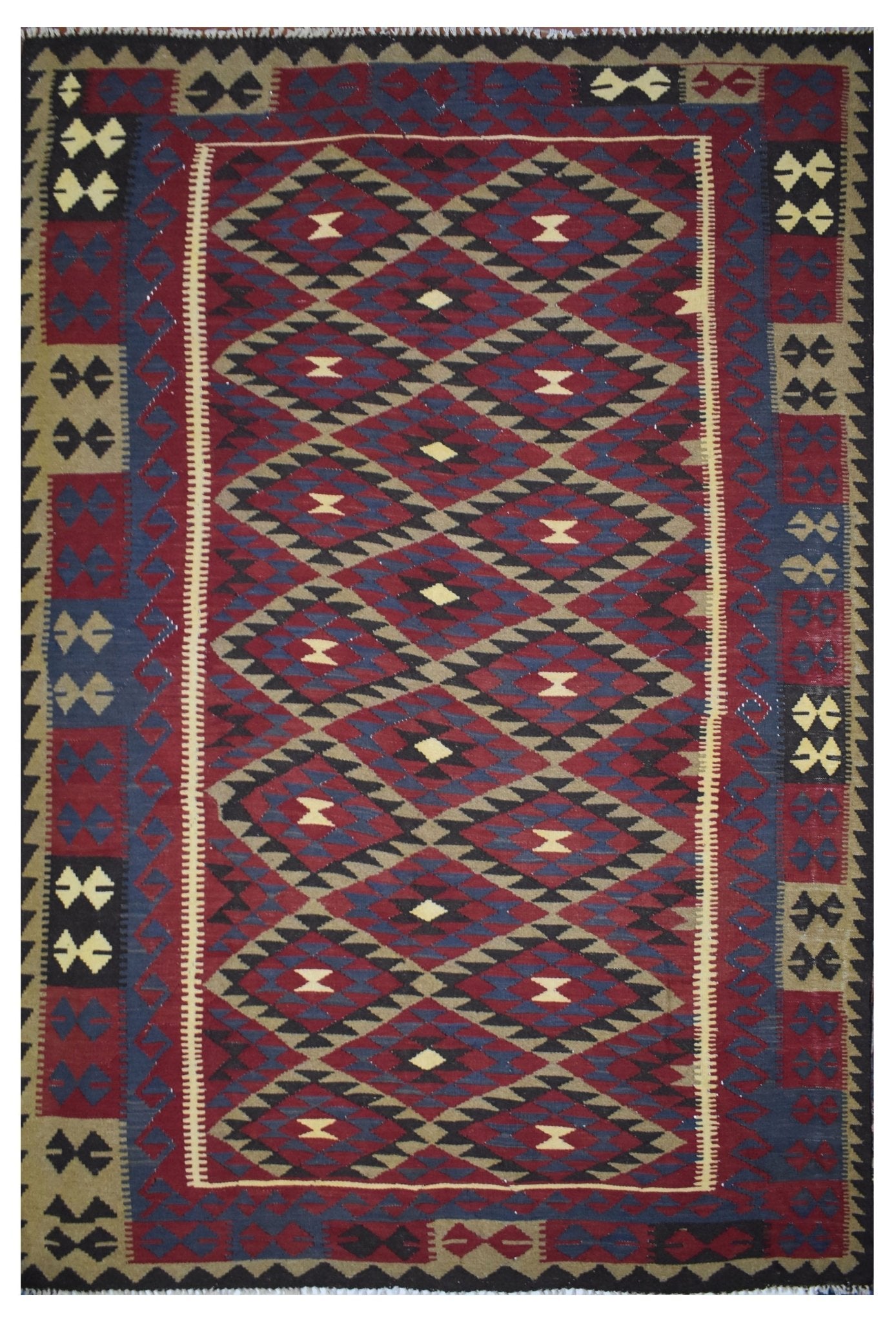 Handmade Afghan Maimana Kilim | 280 x 220 cm | 9'8" x 7'2" - Najaf Rugs & Textile