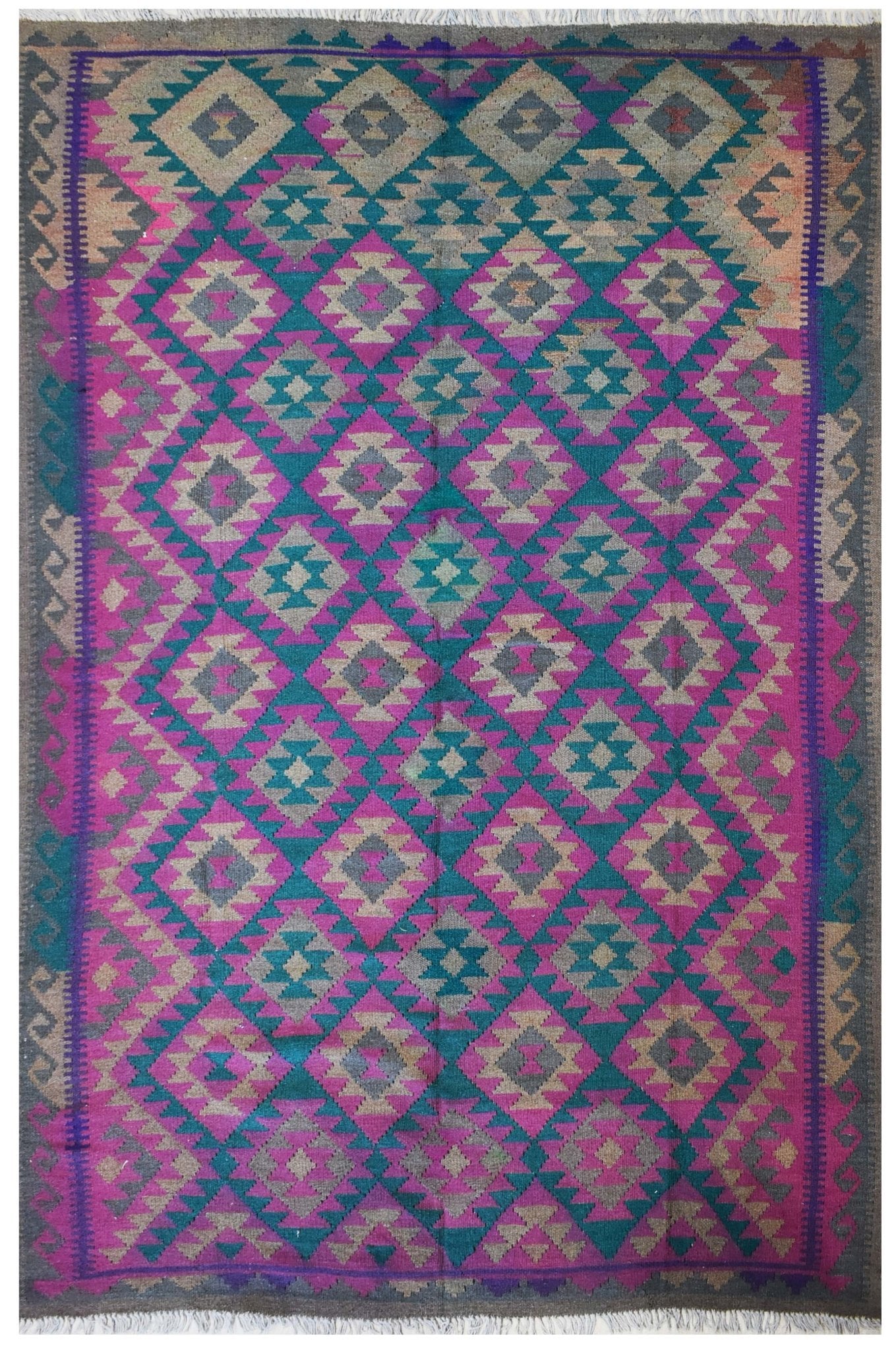 Handmade Afghan Maimana Kilim | 286 x 207 cm | 9'3" x 6'7" - Najaf Rugs & Textile