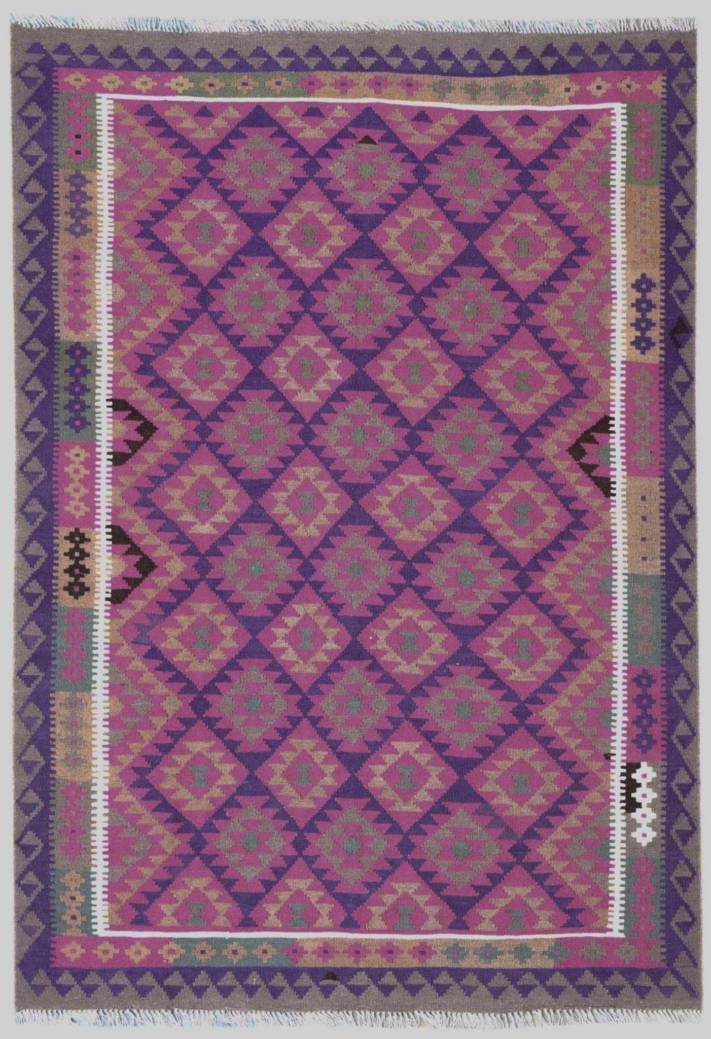 Handmade Afghan Maimana Kilim | 287 x 193 cm | 9'4" x 6'3" - Najaf Rugs & Textile