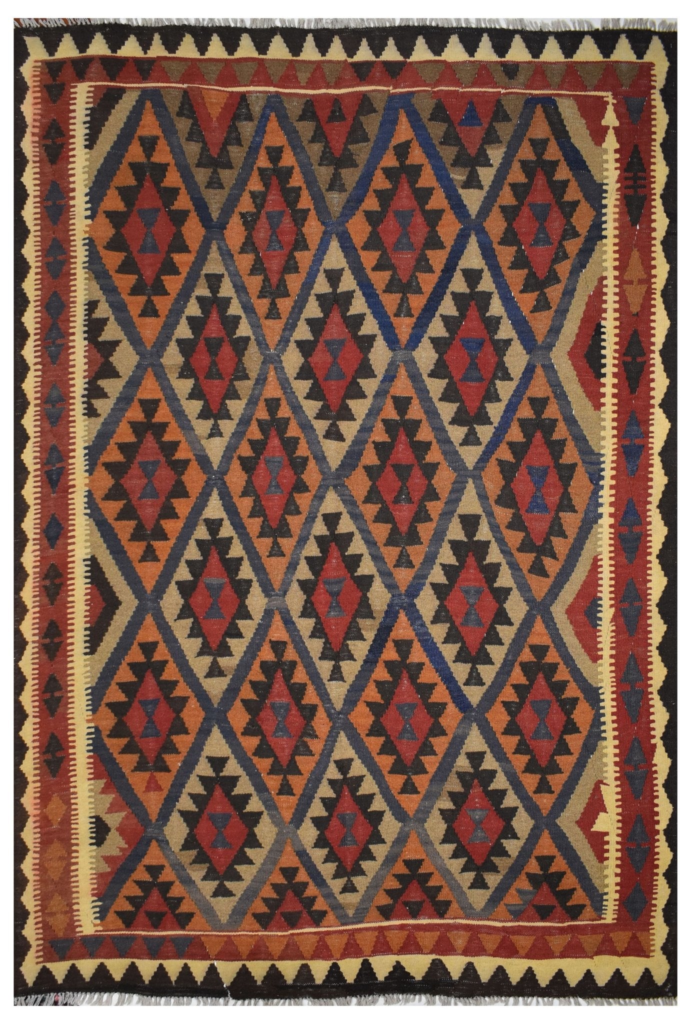 Handmade Afghan Maimana Kilim | 288 x 216 cm | 9'4" x 7' - Najaf Rugs & Textile