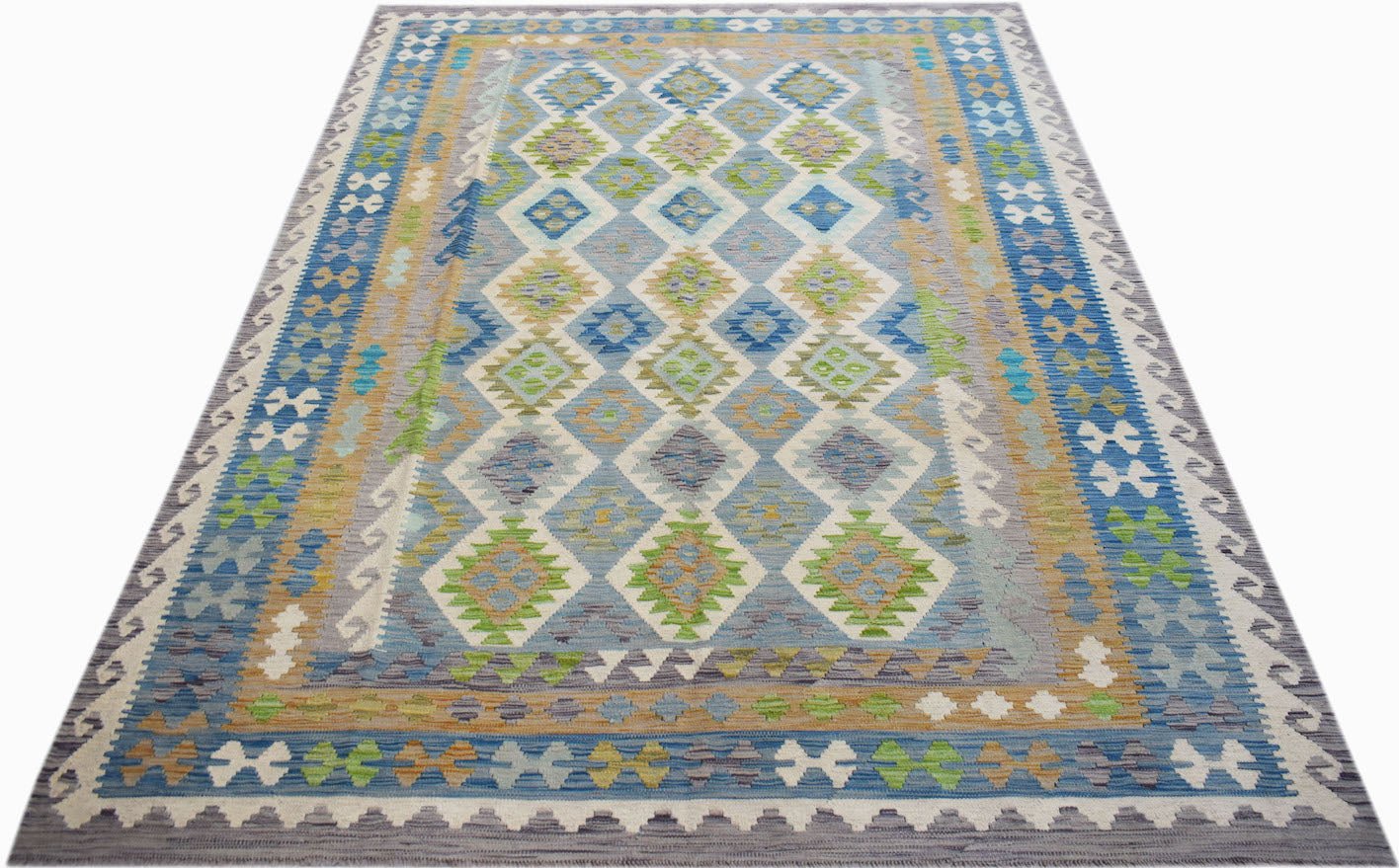 Handmade Afghan Maimana Kilim | 291 x 213 cm | 9'7" x 7' - Najaf Rugs & Textile