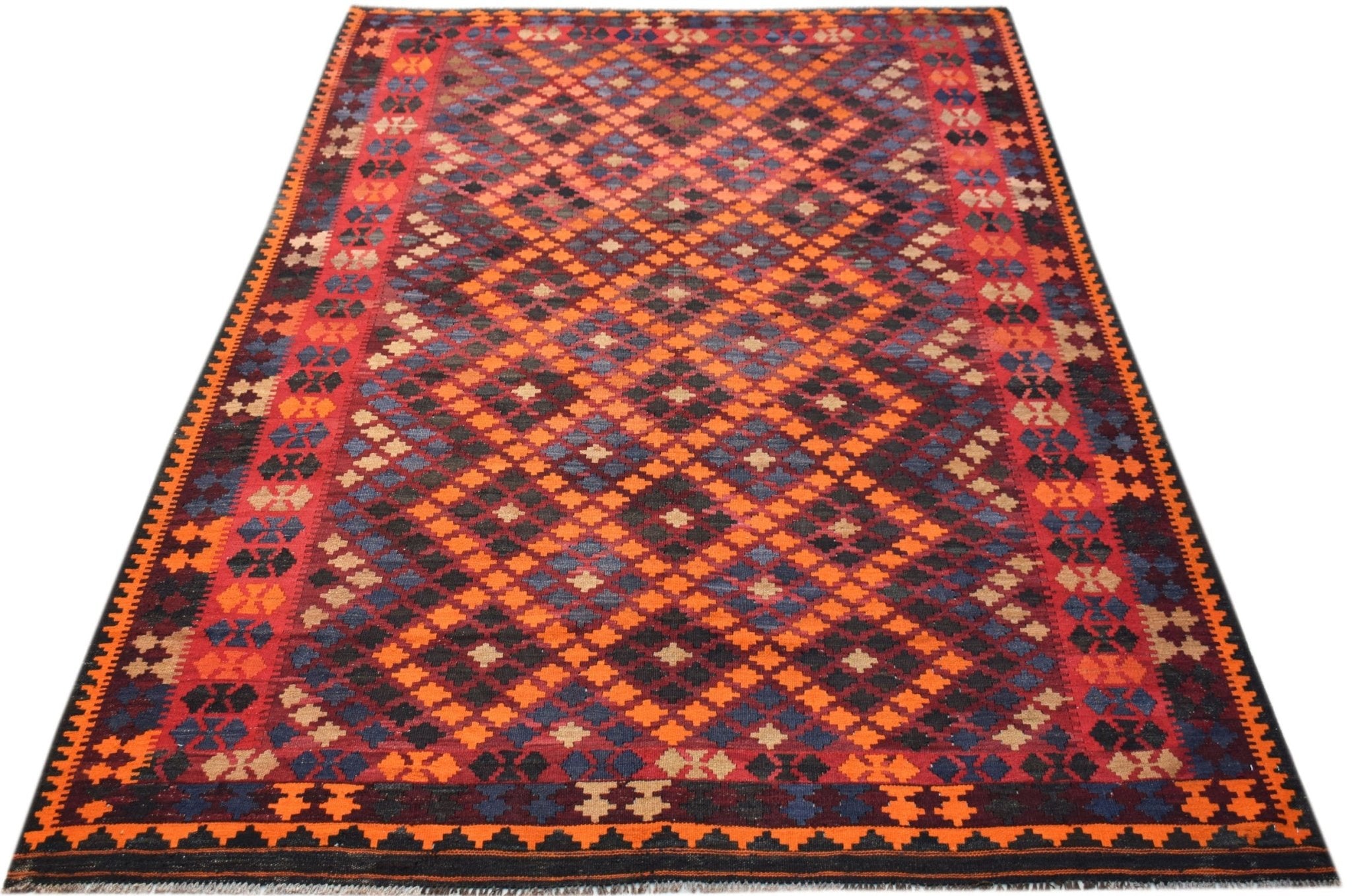 Handmade Afghan Maimana Kilim | 292 x 205 cm | 9'7" x 6'9" - Najaf Rugs & Textile