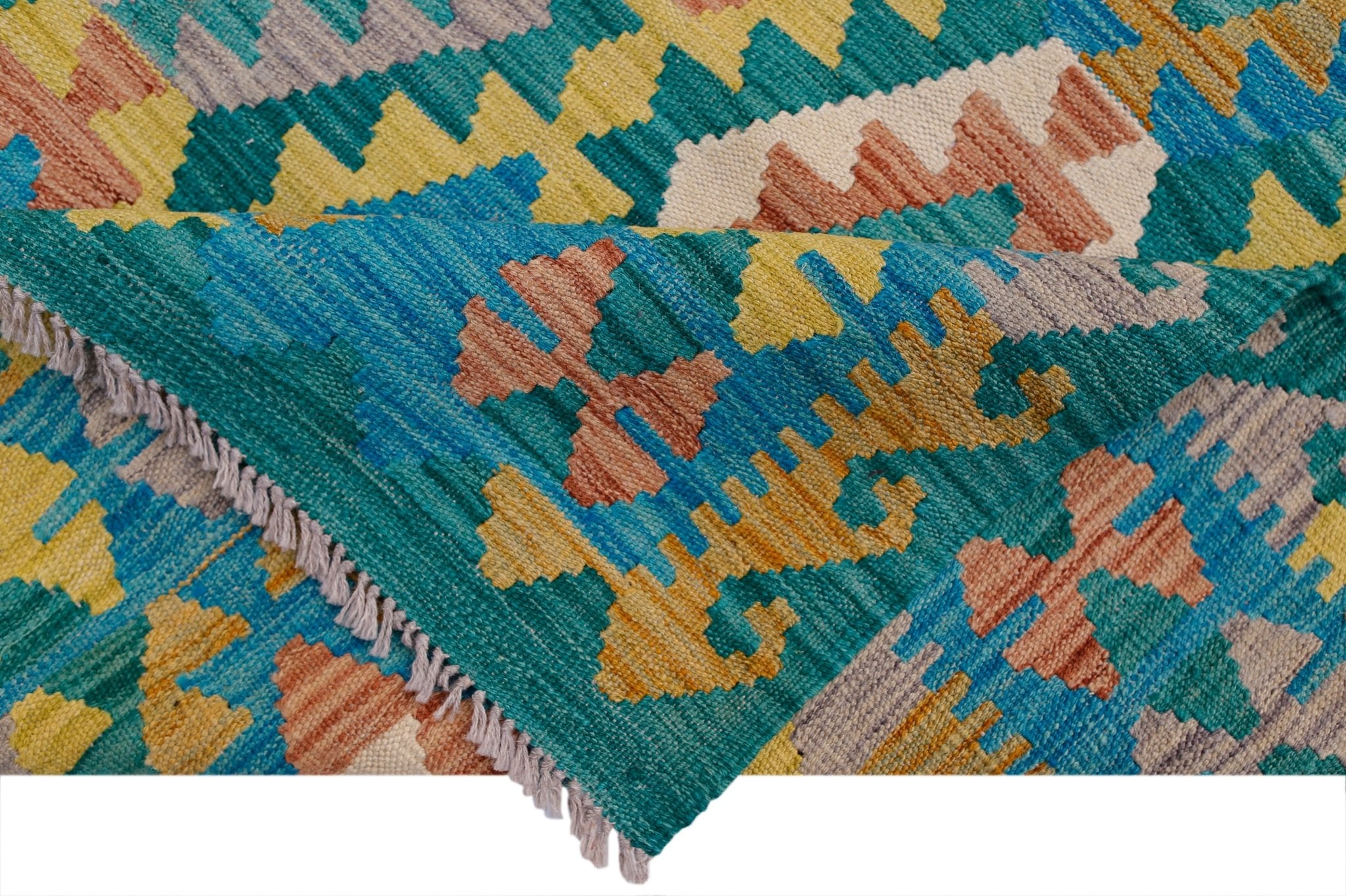 Handmade Afghan Maimana Kilim | 292 x 206 cm | 9'7" x 6'9" - Najaf Rugs & Textile