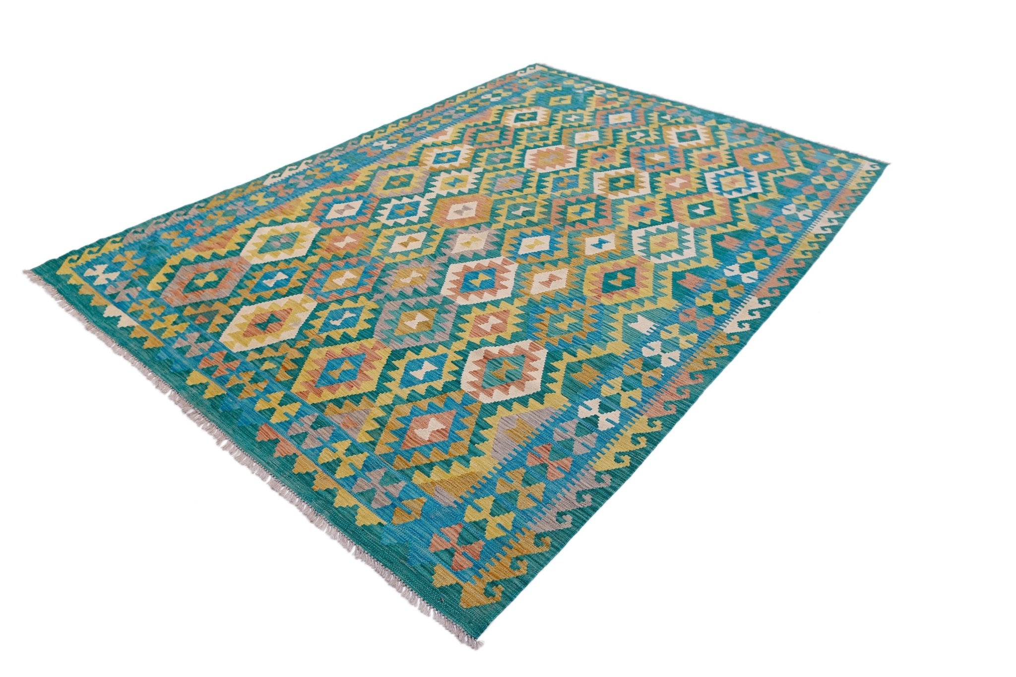 Handmade Afghan Maimana Kilim | 292 x 206 cm | 9'7" x 6'9" - Najaf Rugs & Textile