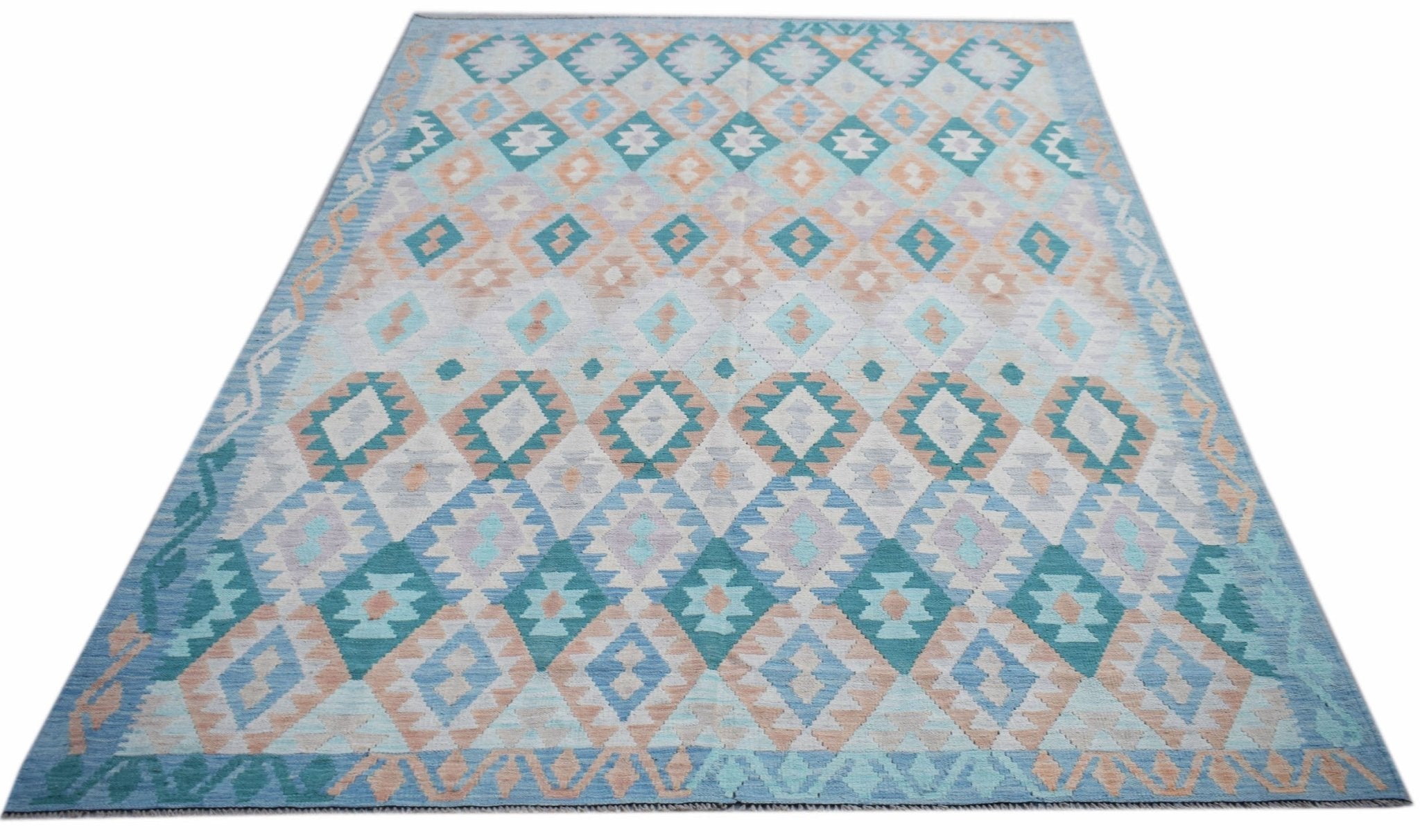 Handmade Afghan Maimana Kilim | 293 x 197 cm | 9'7" x 6'6" - Najaf Rugs & Textile