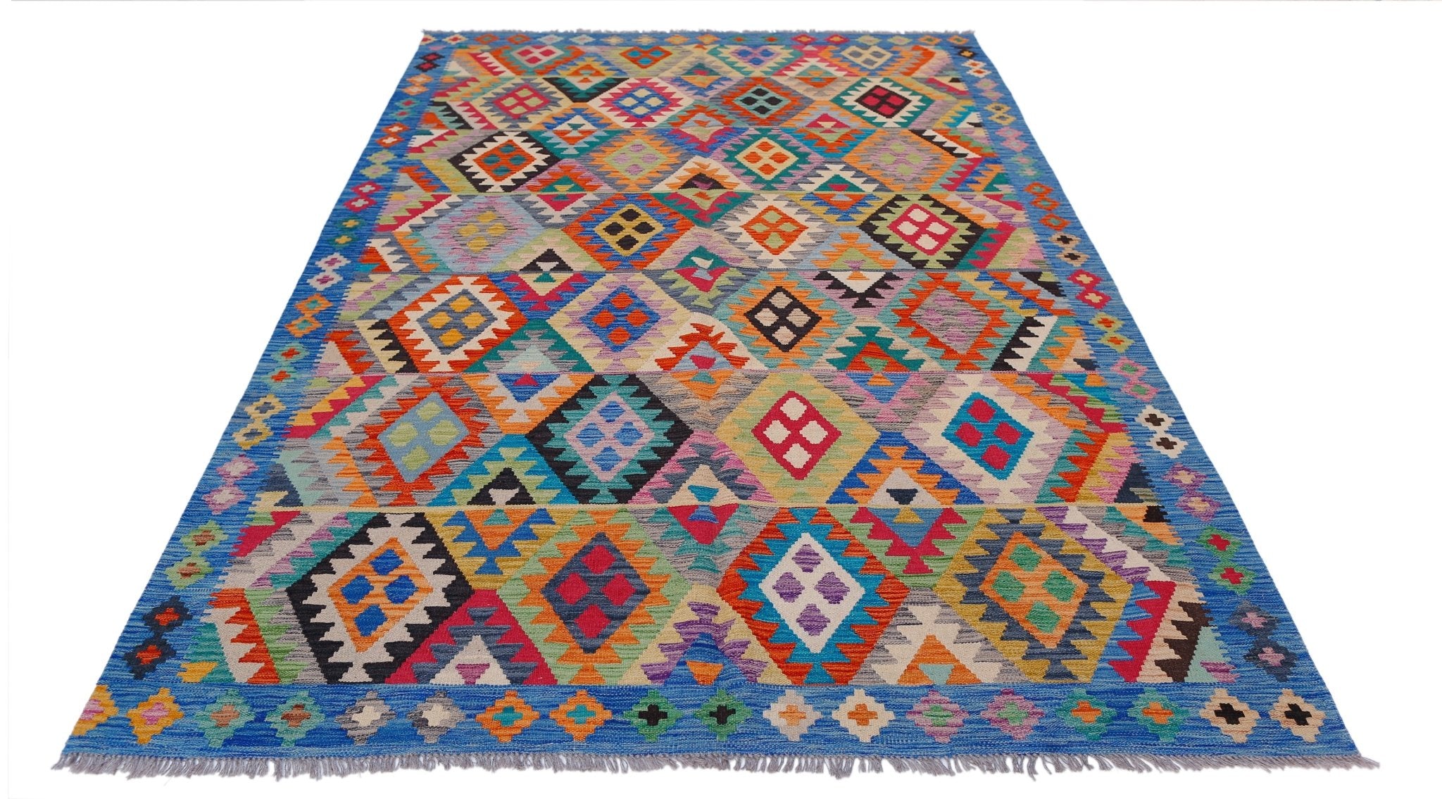 Handmade Afghan Maimana Kilim | 293 x 209 cm | 9'8" x 6'10" - Najaf Rugs & Textile