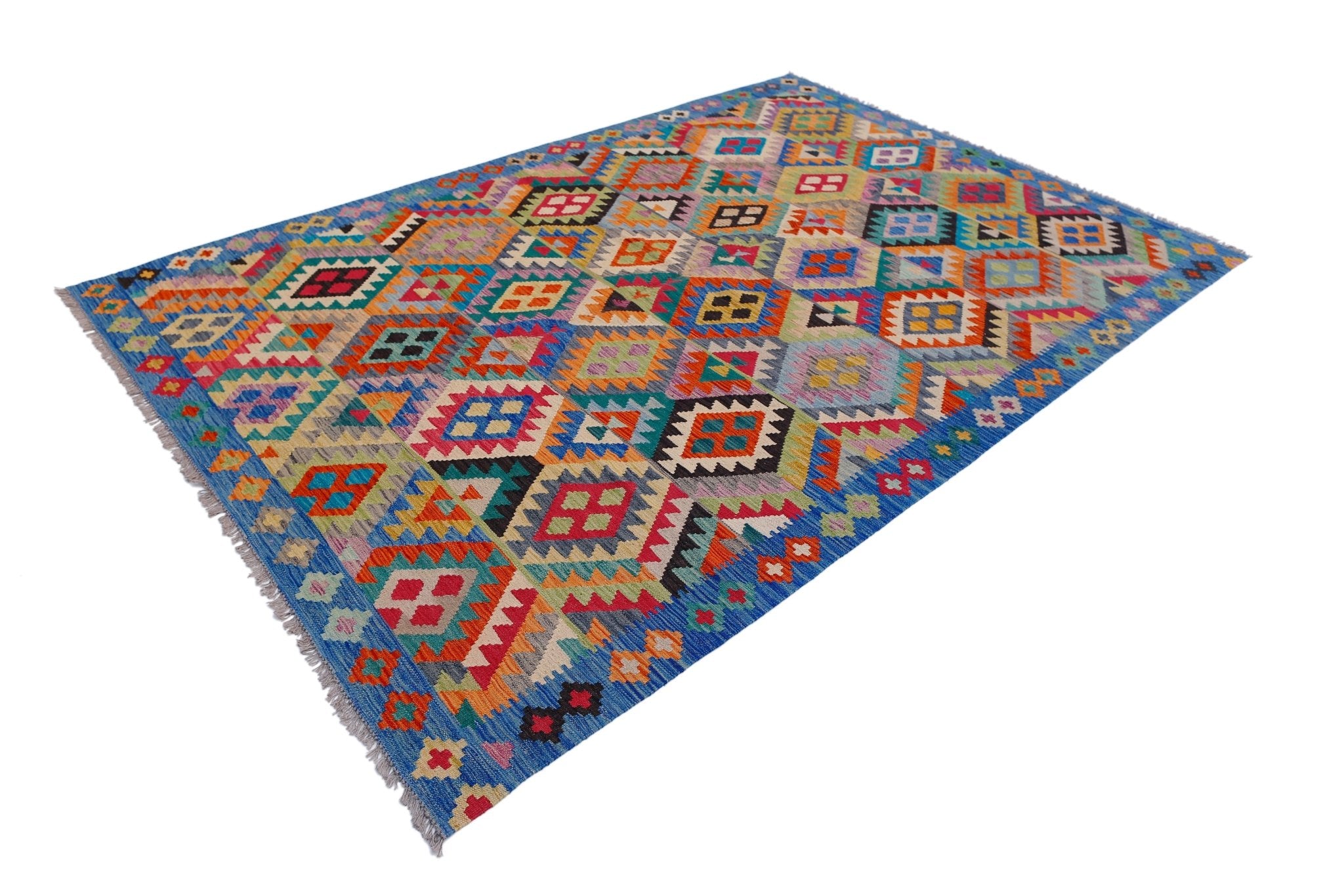 Handmade Afghan Maimana Kilim | 293 x 209 cm | 9'8" x 6'10" - Najaf Rugs & Textile