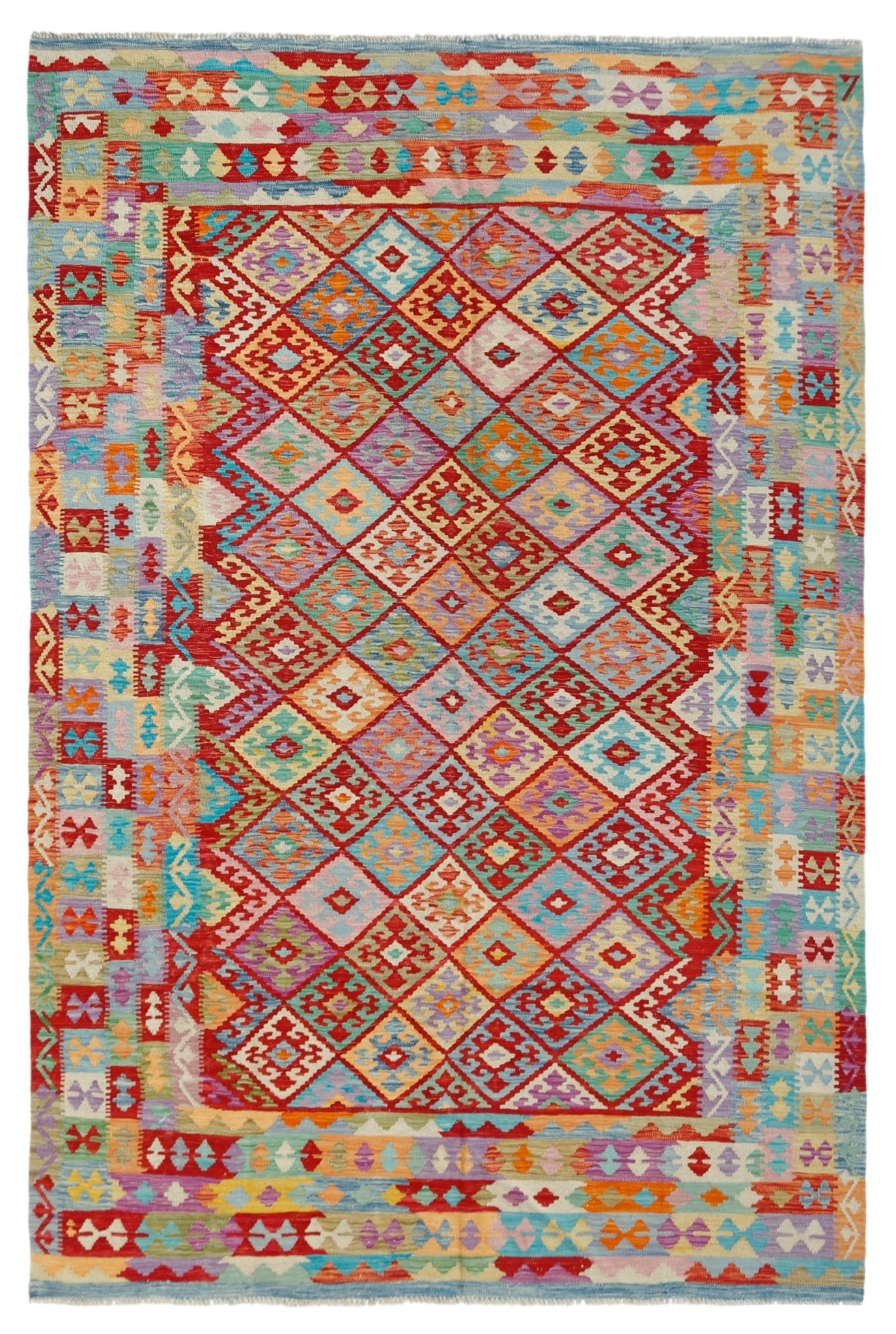 Handmade Afghan Maimana Kilim | 294 x 200 cm | 9'8" x 6'7" - Najaf Rugs & Textile