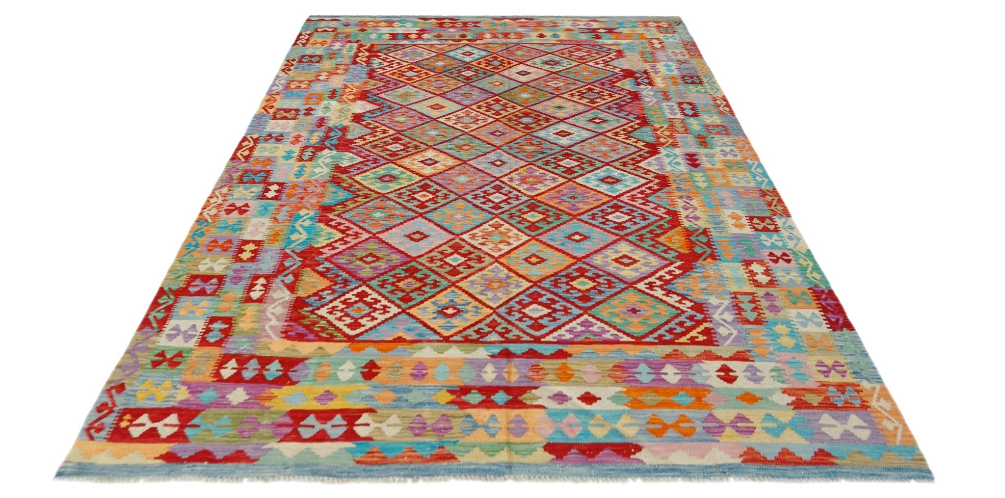 Handmade Afghan Maimana Kilim | 294 x 200 cm | 9'8" x 6'7" - Najaf Rugs & Textile