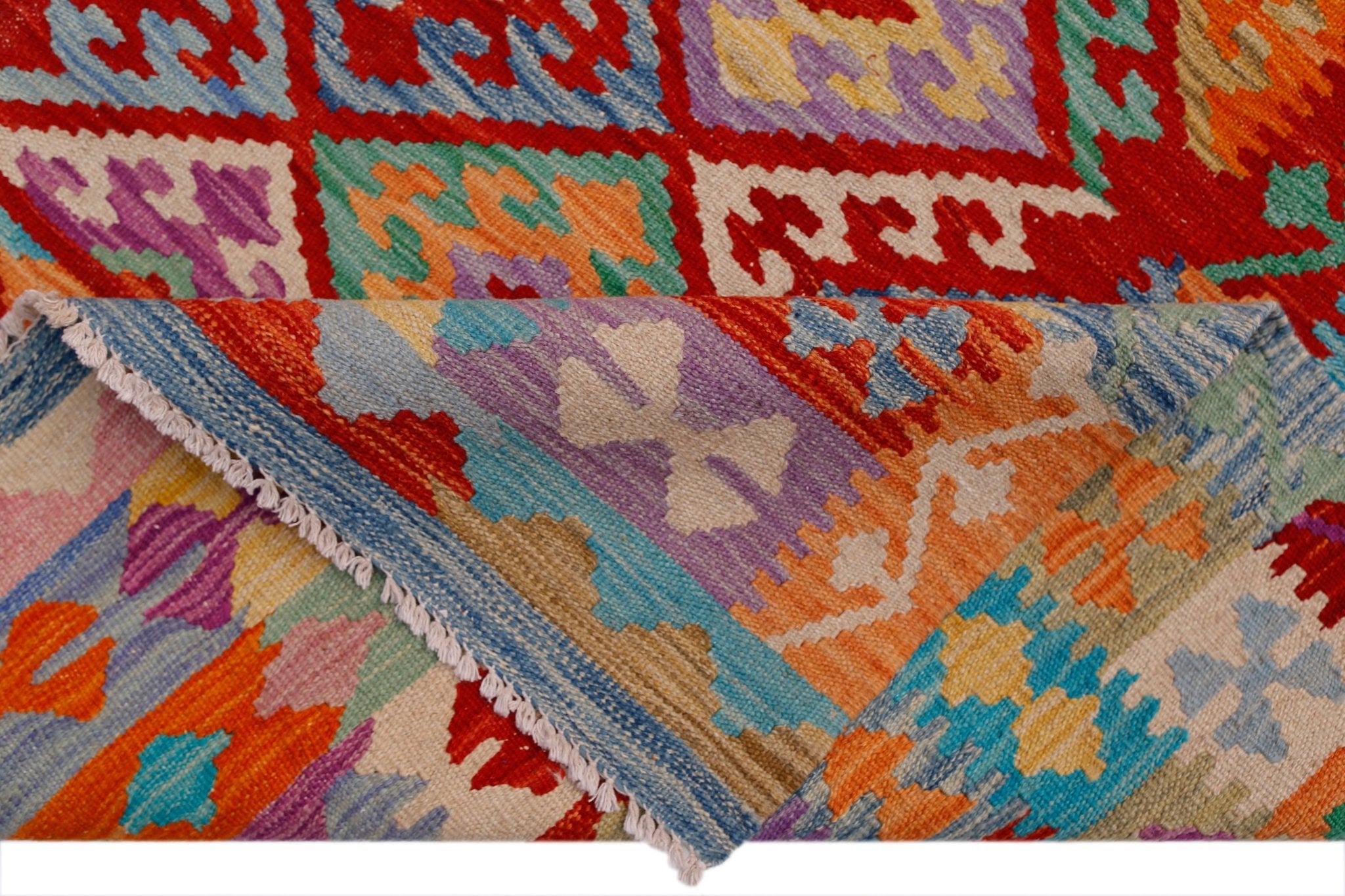 Handmade Afghan Maimana Kilim | 294 x 200 cm | 9'8" x 6'7" - Najaf Rugs & Textile