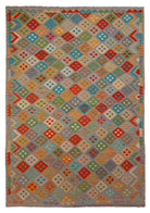 Handmade Afghan Maimana Kilim | 294 x 202 cm | 9'8" x 6'8" - Najaf Rugs & Textile