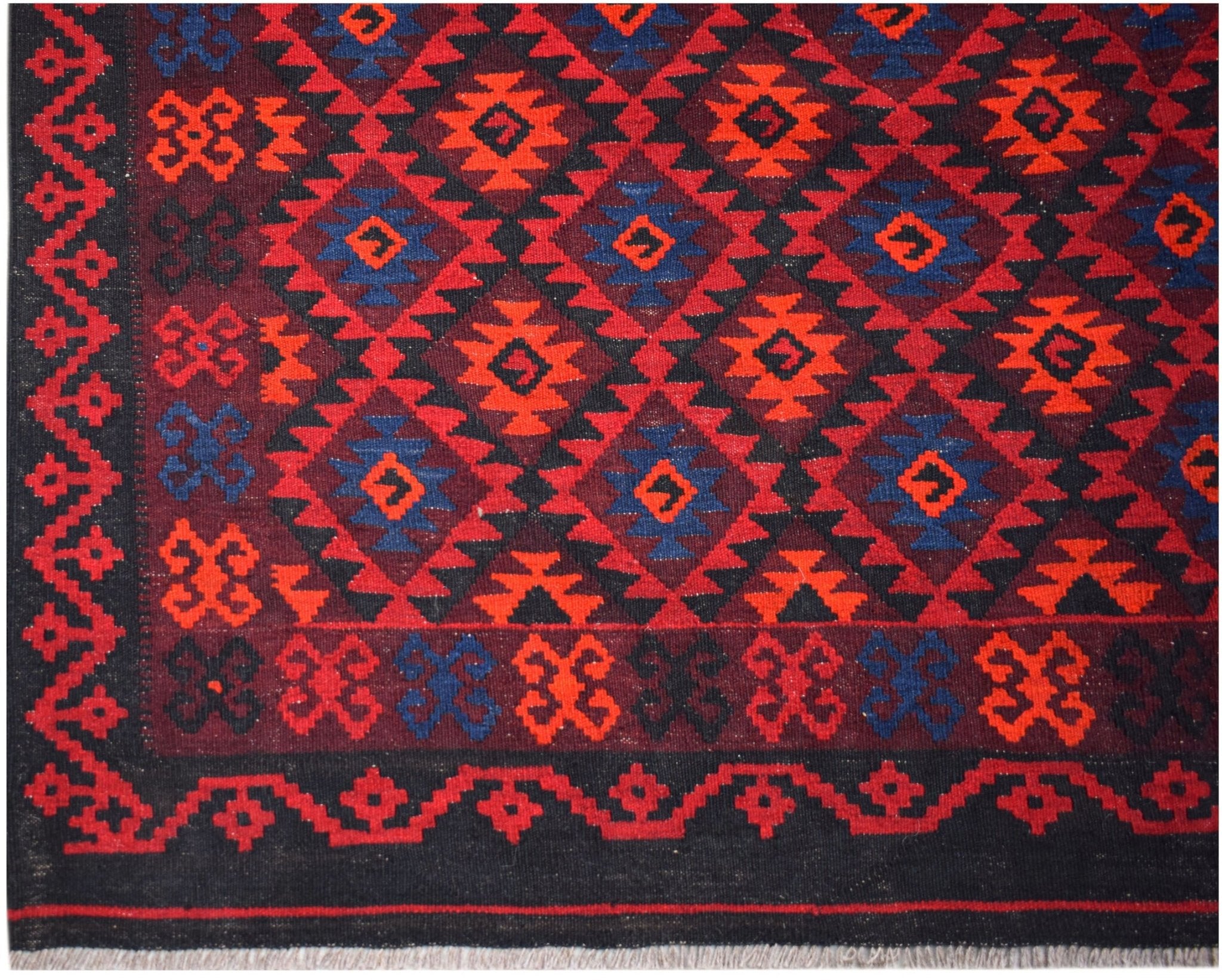 Handmade Afghan Maimana Kilim | 295 x 207 cm | 9'8" x 6'9" - Najaf Rugs & Textile