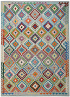 Handmade Afghan Maimana Kilim | 297 x 220 cm | 9'9" x 7'3" - Najaf Rugs & Textile