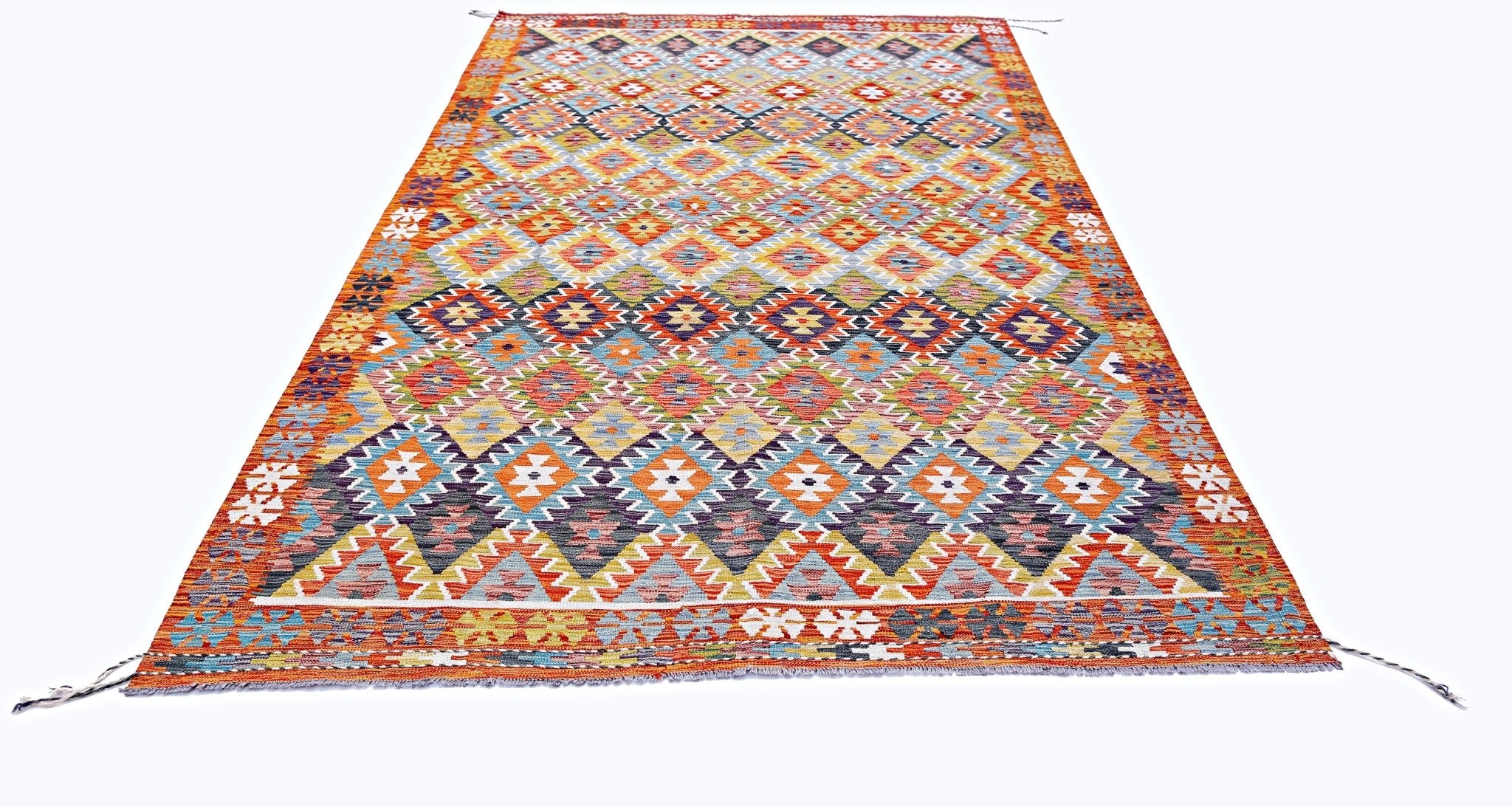 Handmade Afghan Maimana Kilim | 298 x 195 cm | 9'10" x 6'5" - Najaf Rugs & Textile