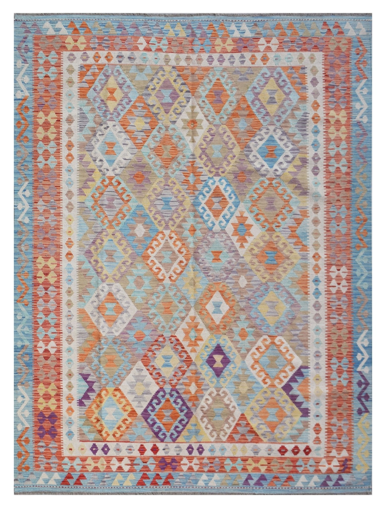 Handmade Afghan Maimana Kilim | 298 x 212 cm | 9'10" x 7'10" - Najaf Rugs & Textile