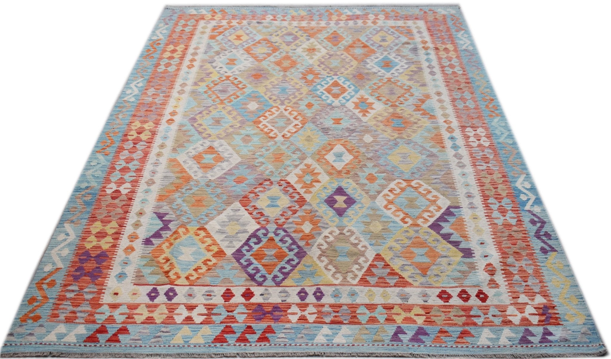 Handmade Afghan Maimana Kilim | 298 x 212 cm | 9'10" x 7'10" - Najaf Rugs & Textile