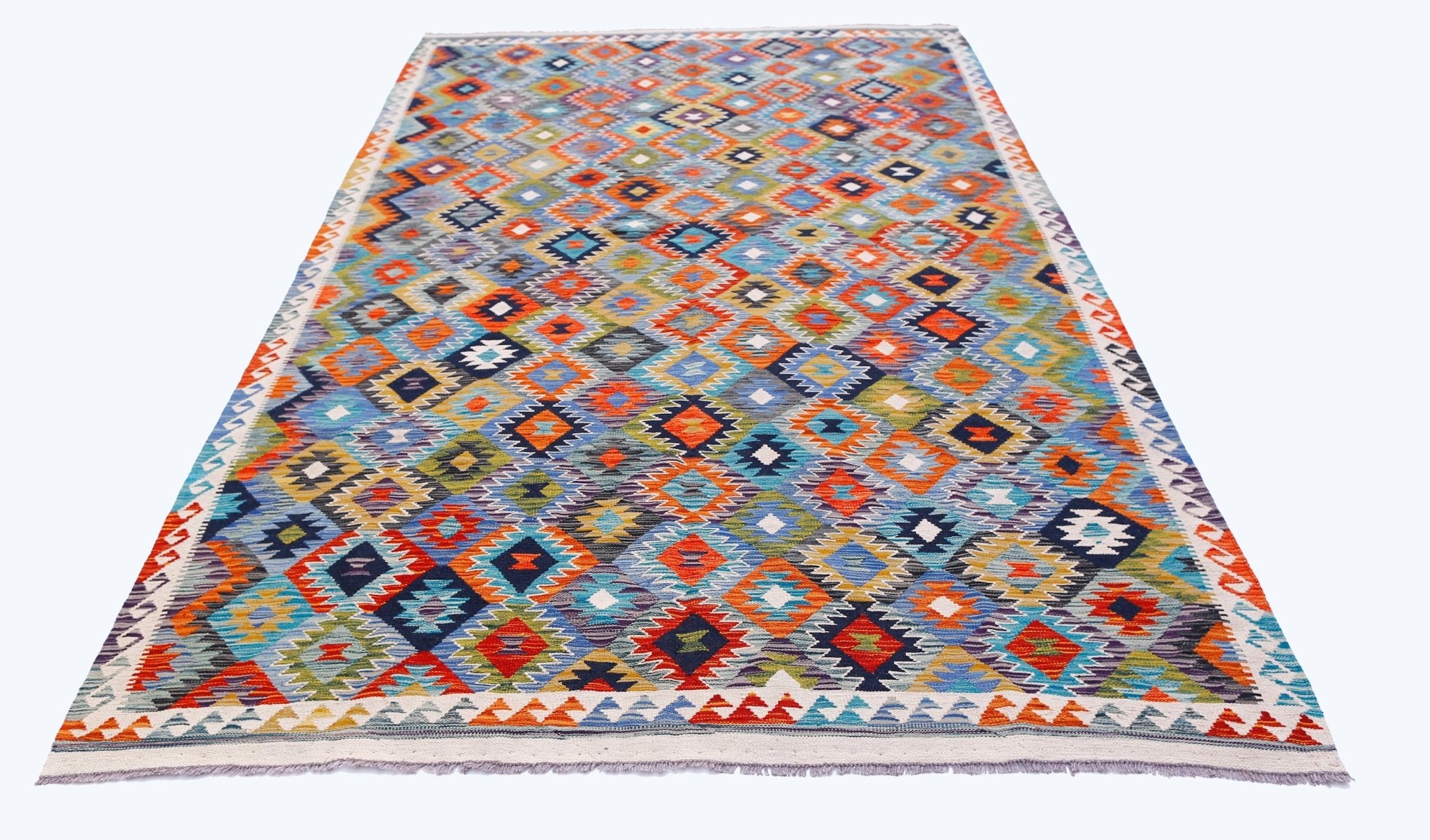 Handmade Afghan Maimana Kilim | 300 x 200 cm | 9'11" x 6'7" - Najaf Rugs & Textile