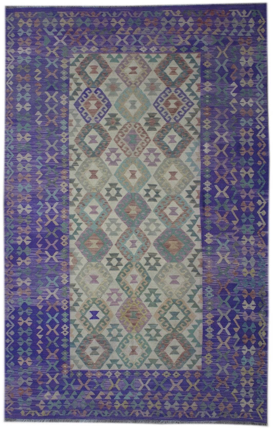 Handmade Afghan Maimana Kilim | 300 x 201 cm | 9'8" x 6'5" - Najaf Rugs & Textile