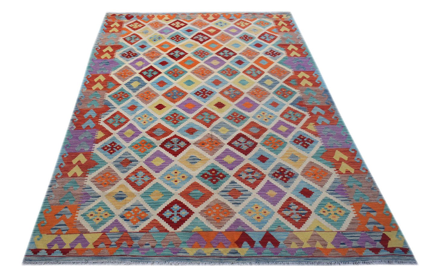 Handmade Afghan Maimana Kilim | 300 x 202 cm | 9'10" x 6'7" - Najaf Rugs & Textile