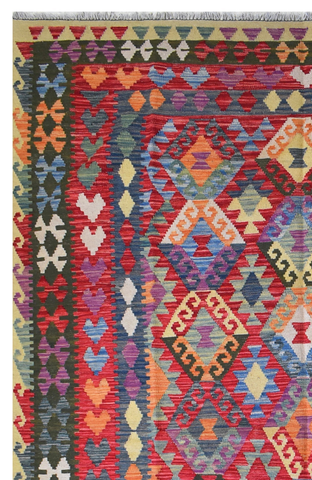 Handmade Afghan Maimana Kilim | 300 x 209 cm | 9'8" x 6'8" - Najaf Rugs & Textile