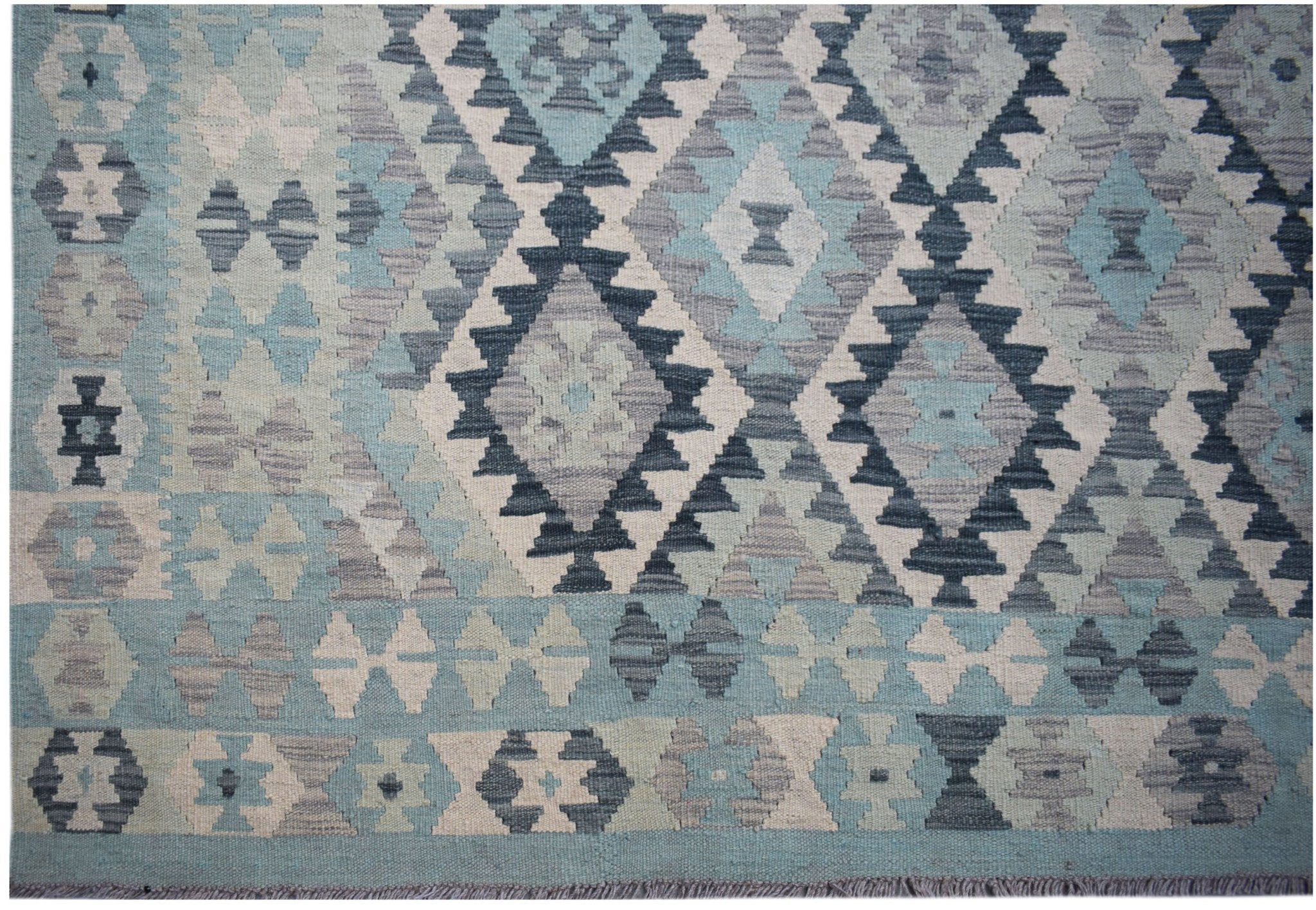 Handmade Afghan Maimana Kilim | 302 x 256 cm | 9'11" x 8'5" - Najaf Rugs & Textile