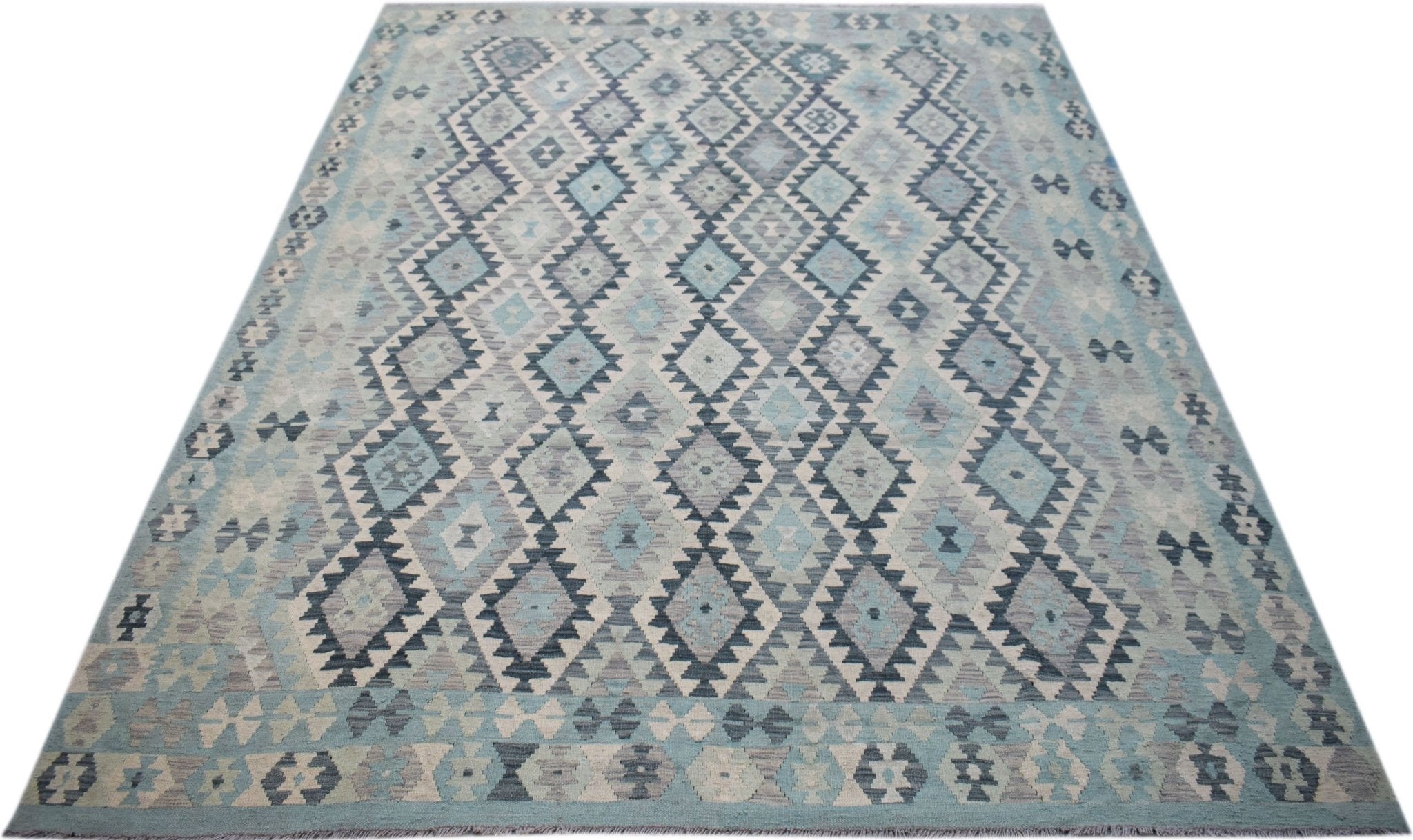 Handmade Afghan Maimana Kilim | 302 x 256 cm | 9'11" x 8'5" - Najaf Rugs & Textile